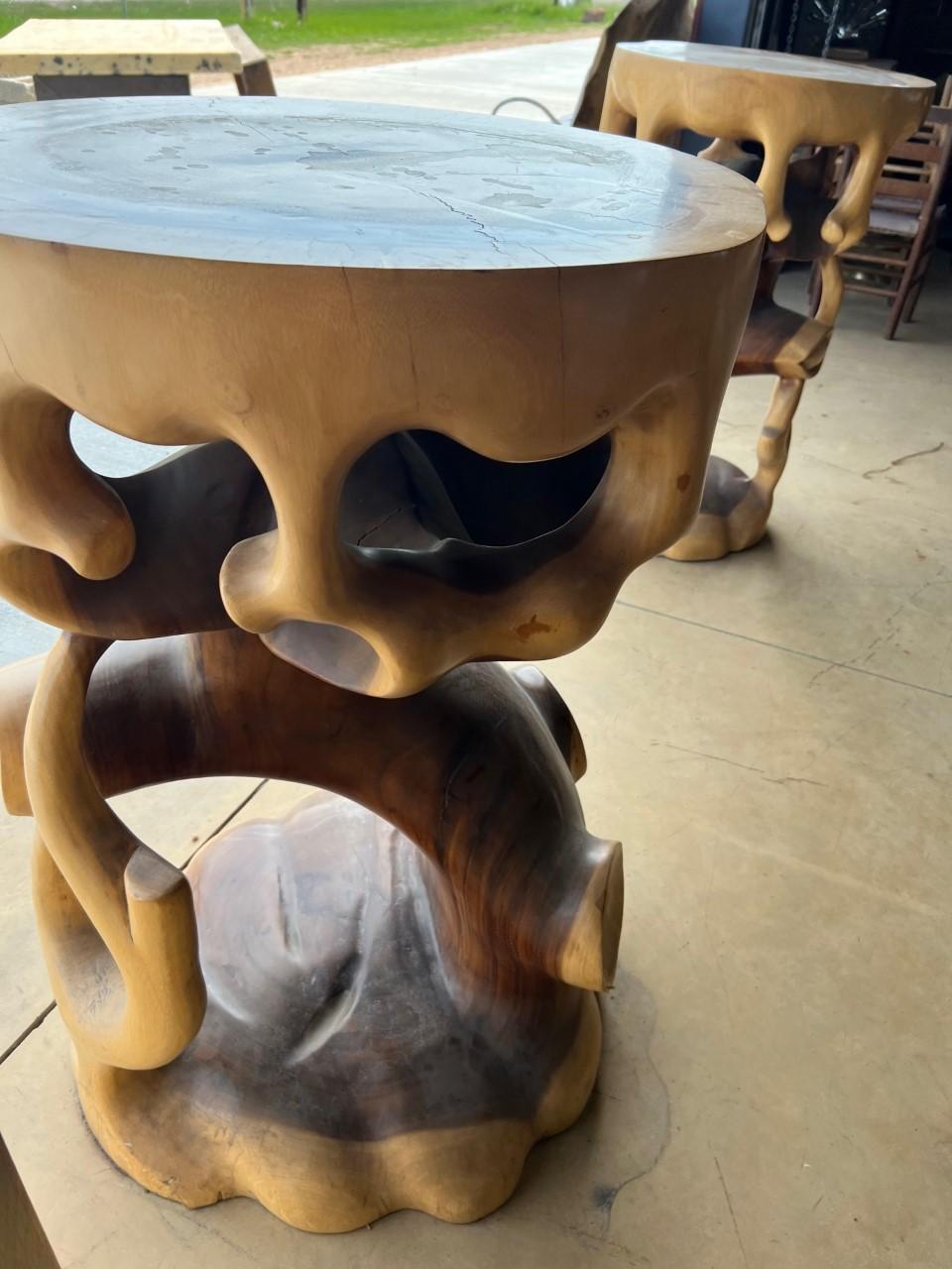 Tall Truffle Trunk Pedestal '2 Available' In Good Condition For Sale In Cathedral City, CA