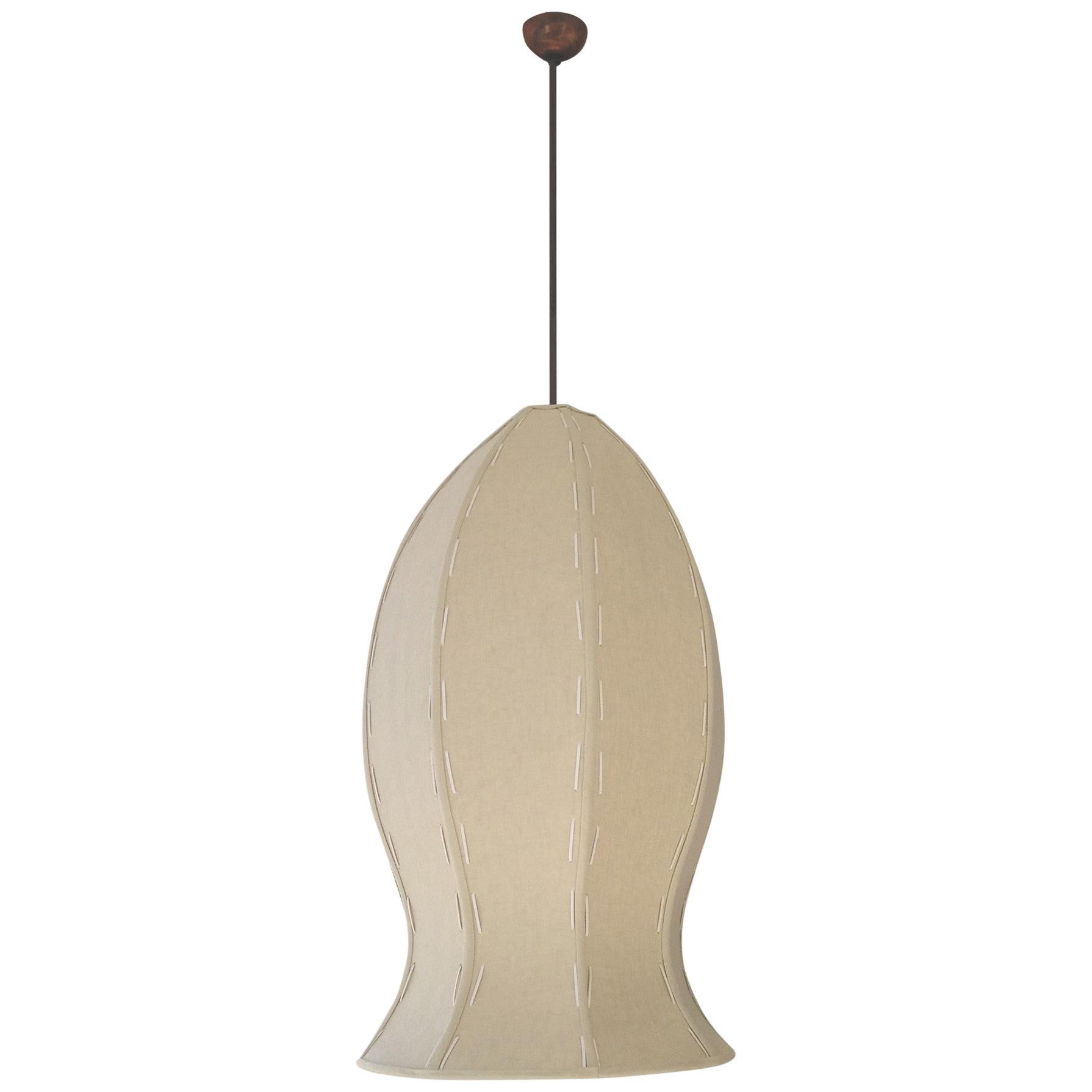 Tall Tulip Pendant Lamp by Wende Reid - Organic Modern, Sculptural, Handmade