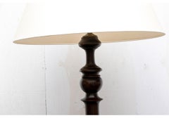 Tall Turned Wood Floor Lamp