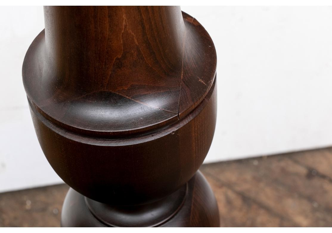 Tall Turned Wood Floor Lamp For Sale 4