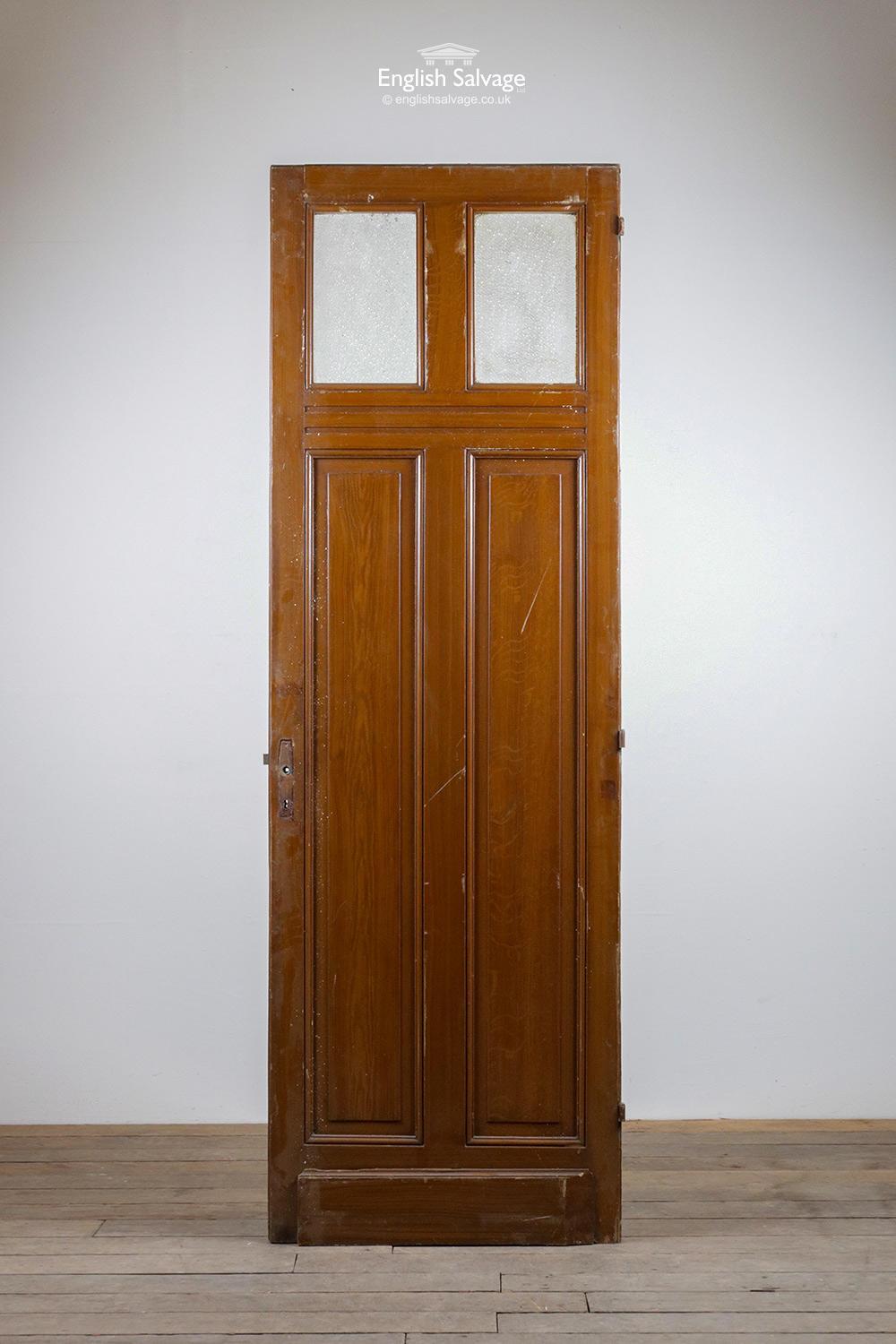 European Tall Two Glass Panel Door from France, 20th Century For Sale