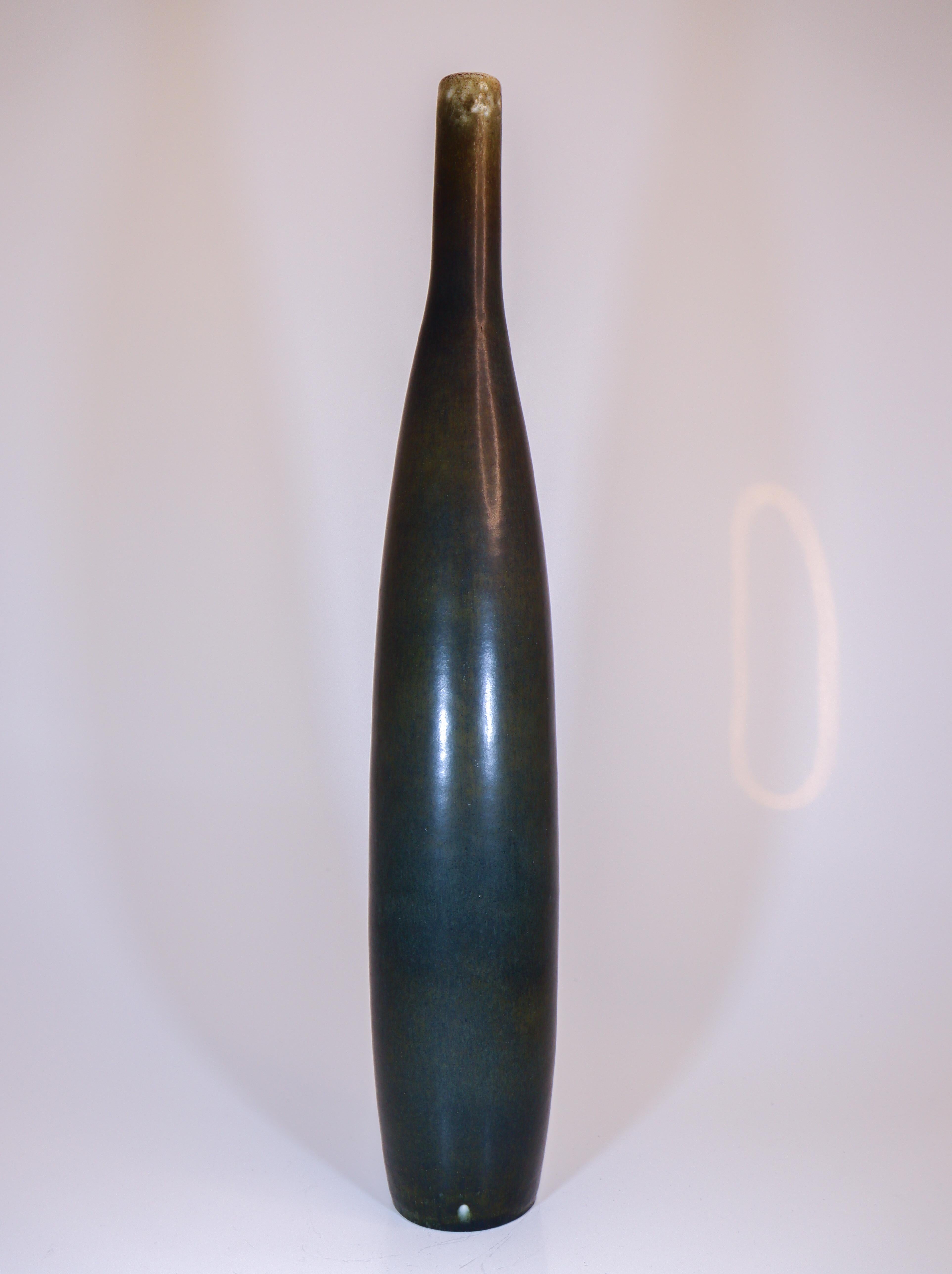 Jarrón alto único - Carl-Harry Stålhane  - Rörstrand 1959 en venta 2