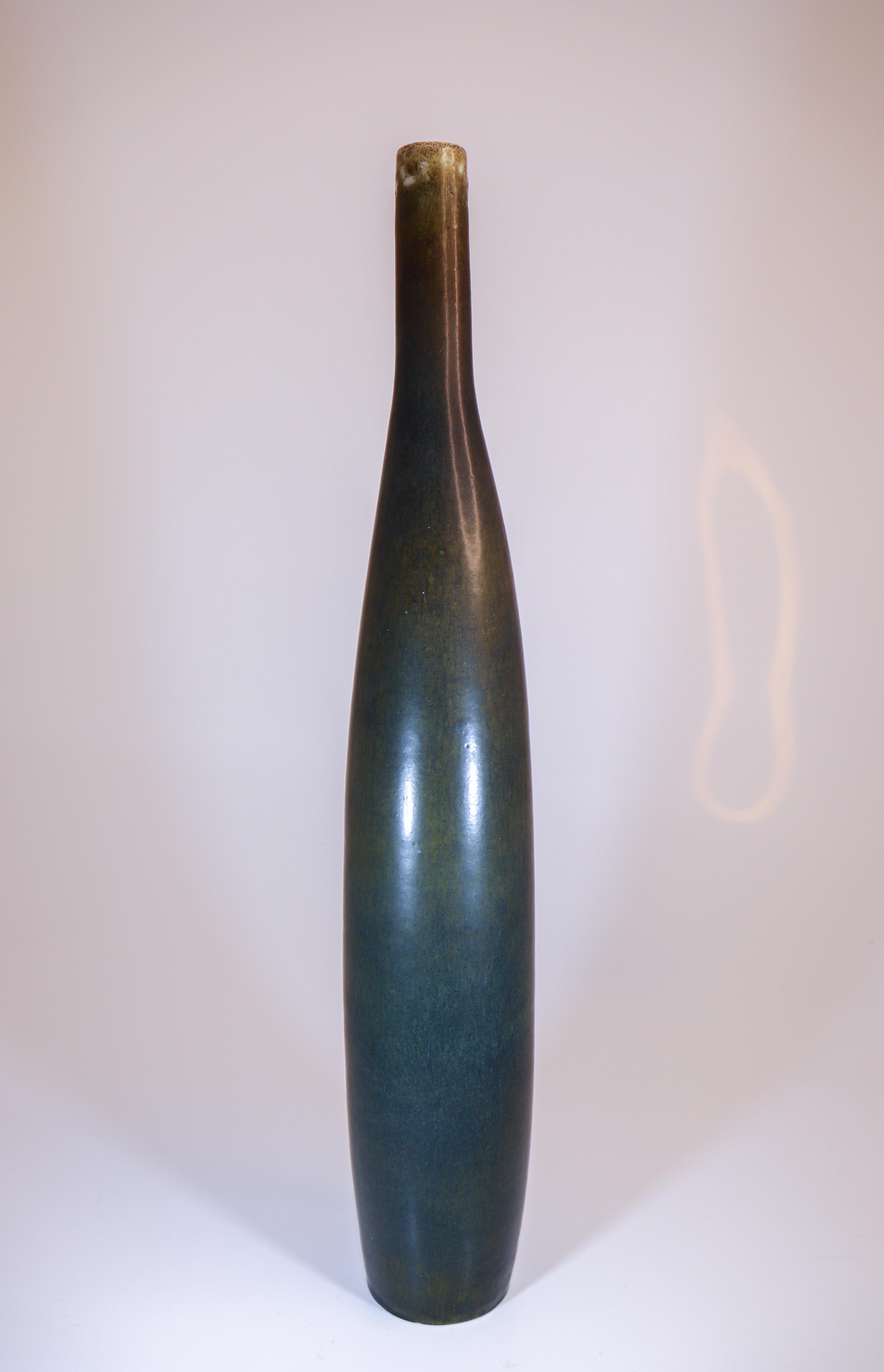 Jarrón alto único - Carl-Harry Stålhane  - Rörstrand 1959 Glaseado en venta
