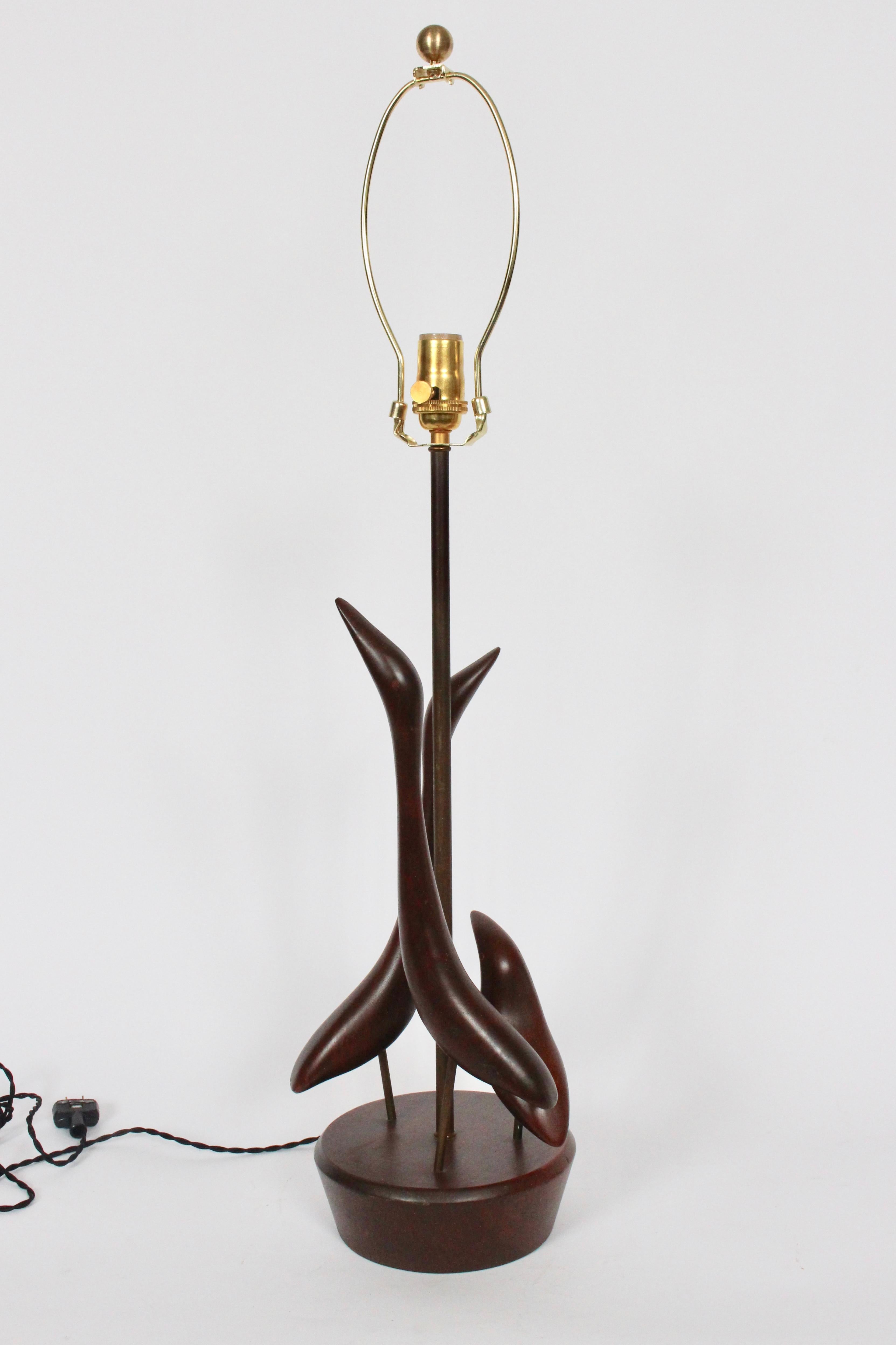 Américain Grande lampe de table Val Robbins 