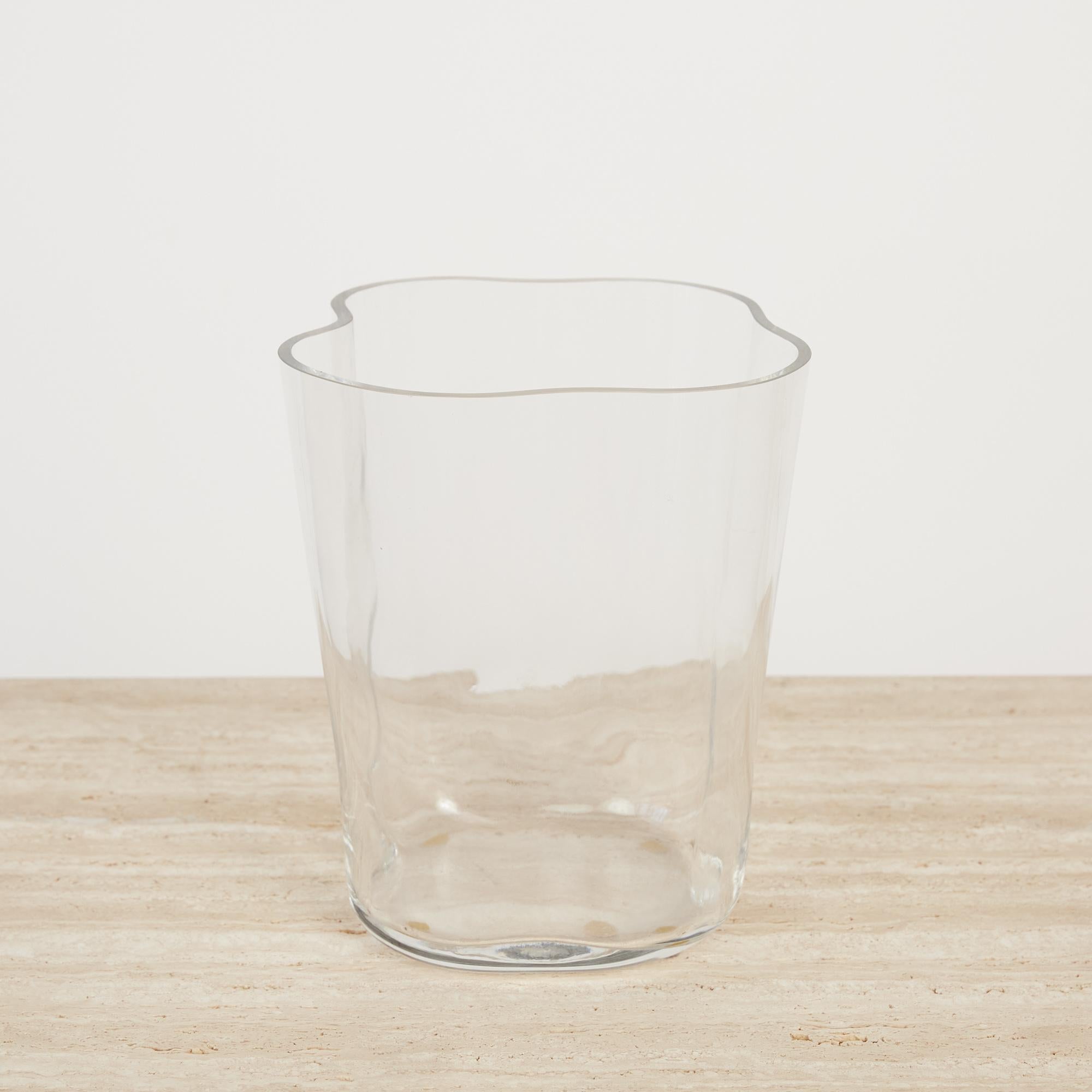 Blown Glass Tall Vase by Alvar Aalto for Iittala