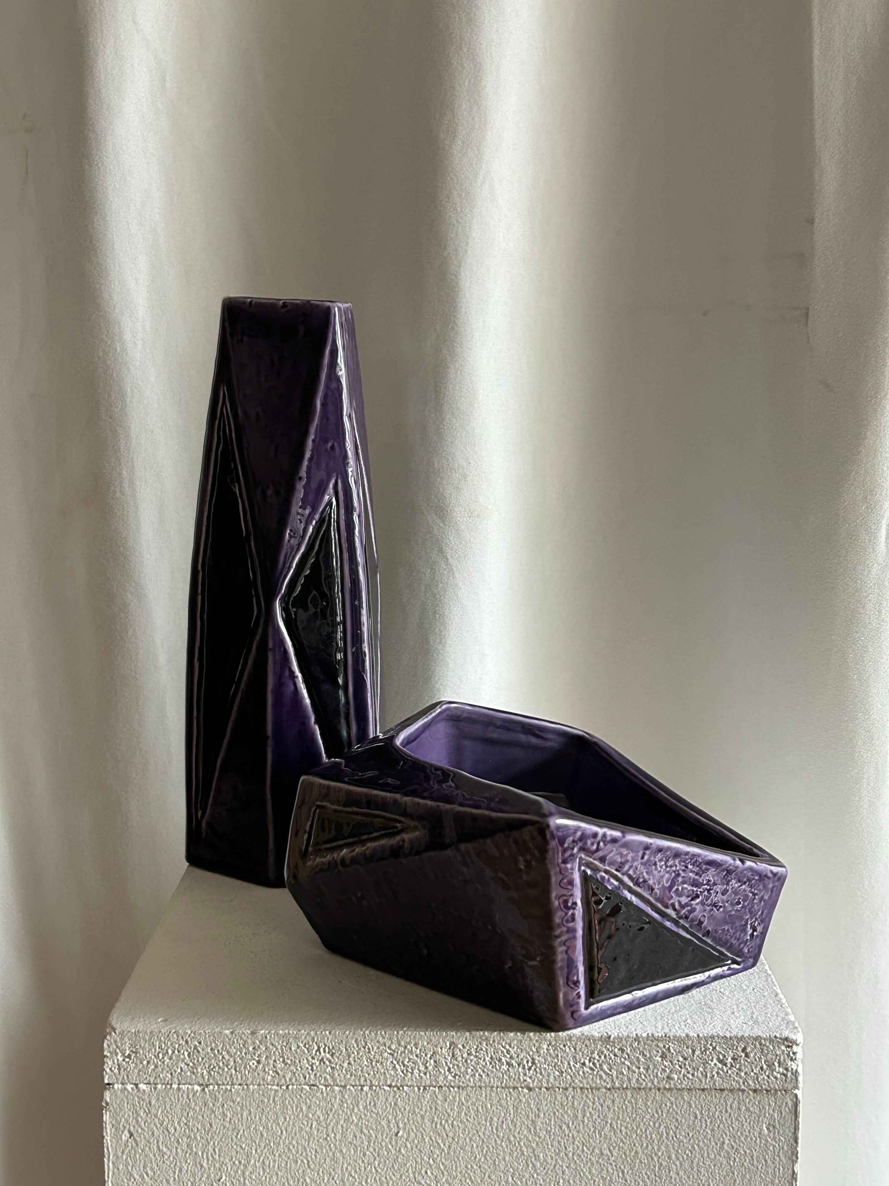 Smaltato Vaso alto della serie 