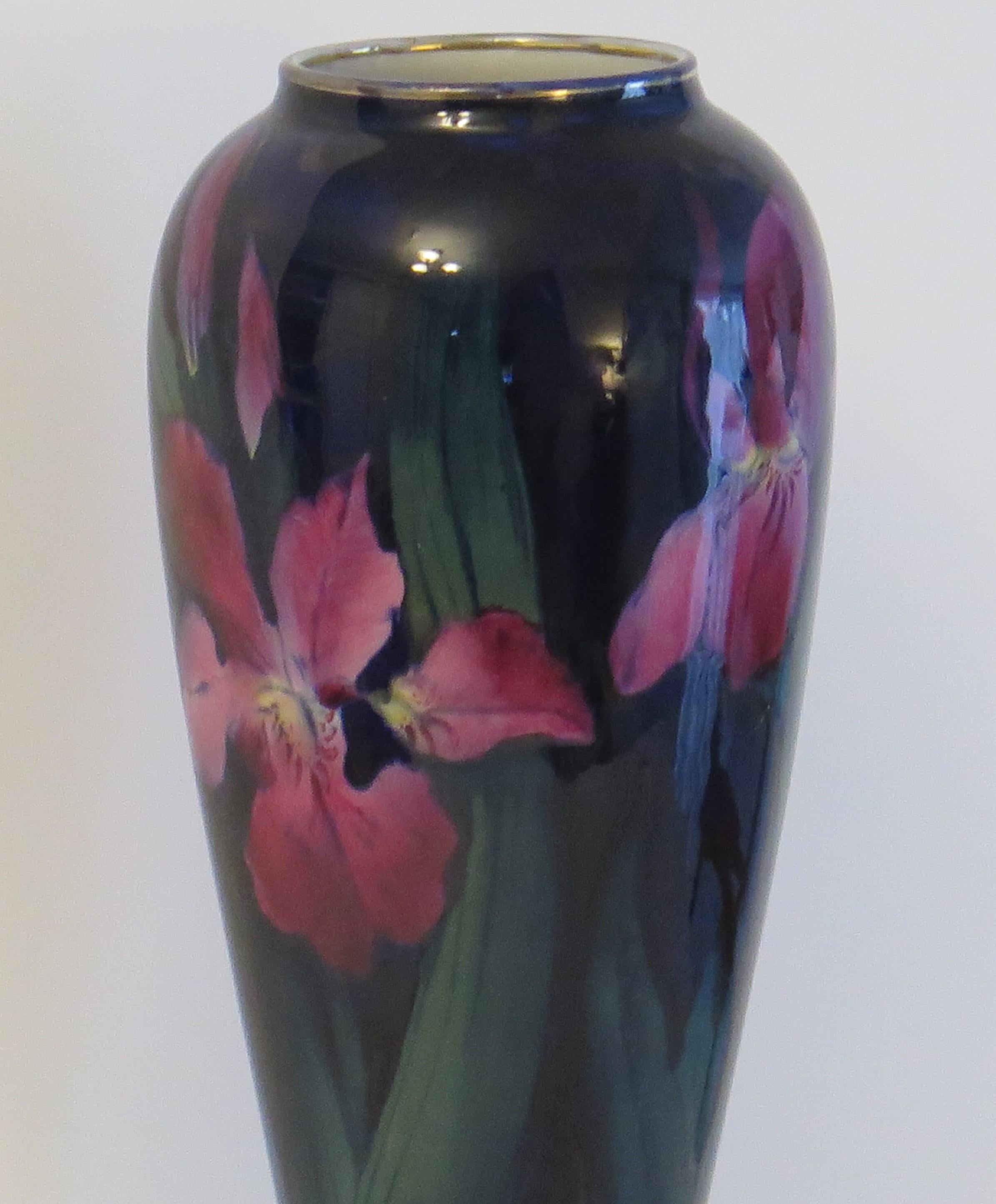 Tall Vase Imperial Rouge by George Jones & Sons, Art Nouveau Late 19th Century 2