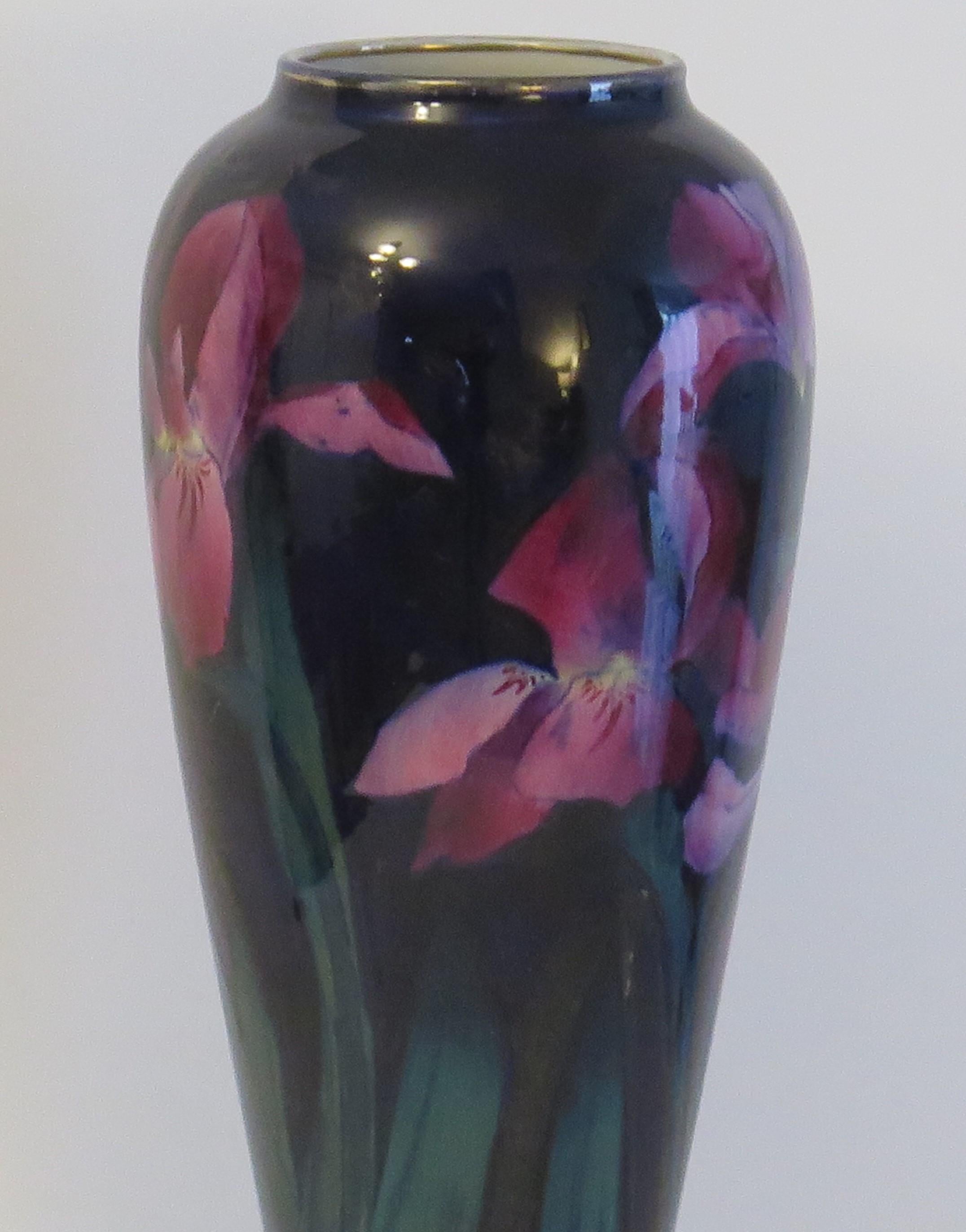 Tall Vase Imperial Rouge by George Jones & Sons, Art Nouveau Late 19th Century 4
