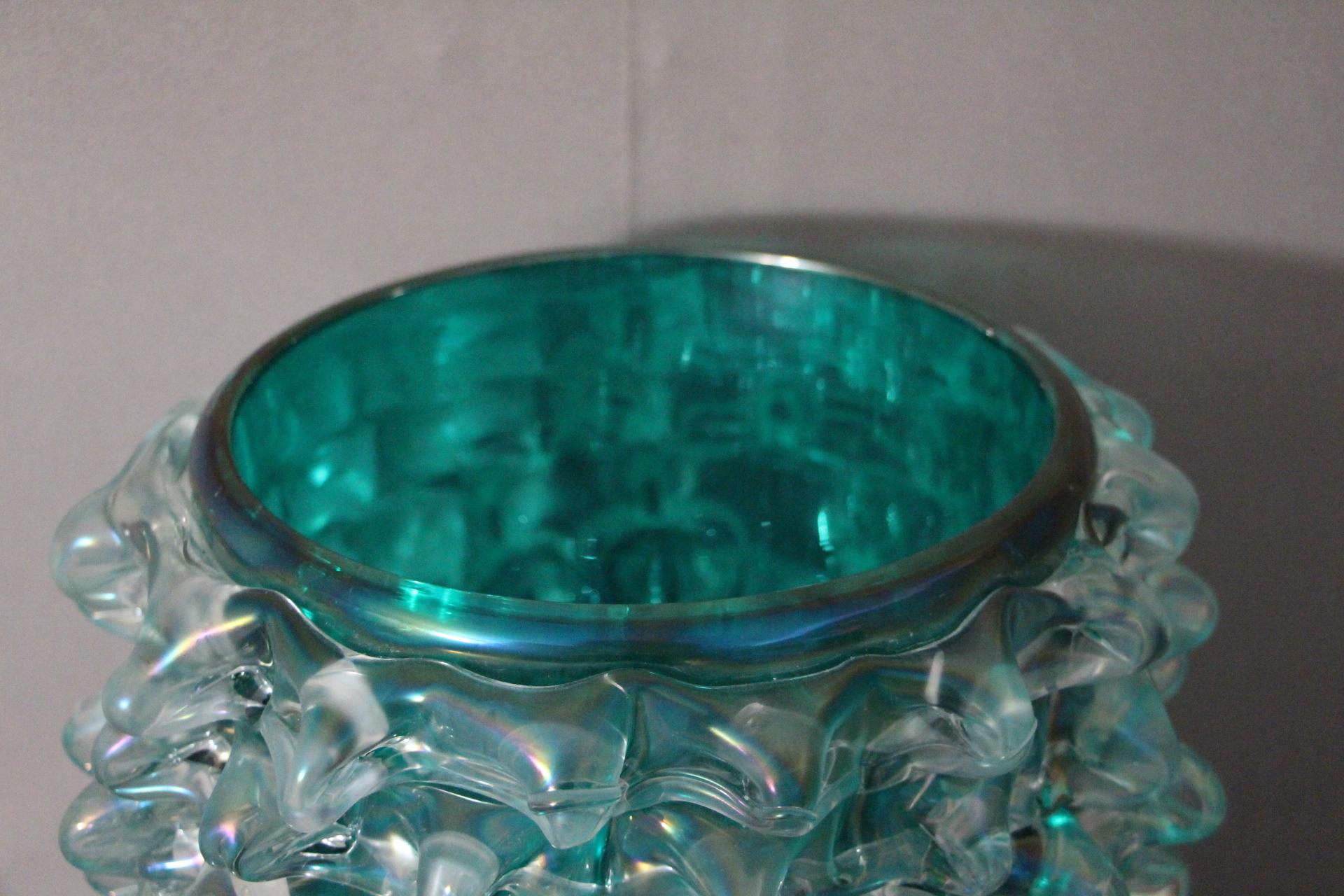 spiky glass vase