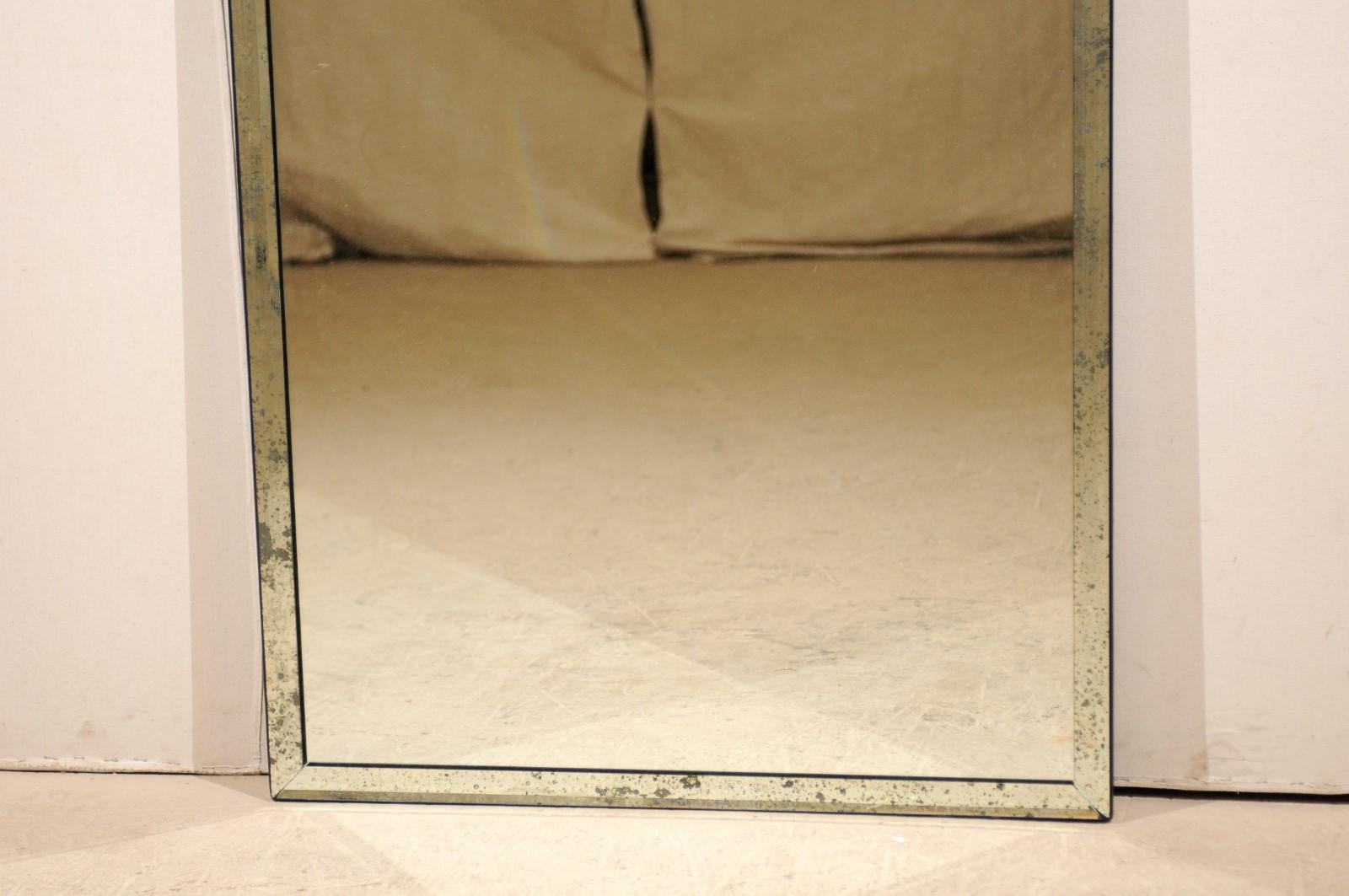 Contemporary Tall Verre Églomisé Starburst Mirror with Two Panels