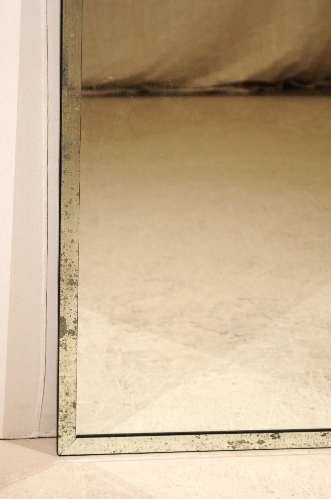 Tall Verre Églomisé Starburst Mirror with Two Panels 2