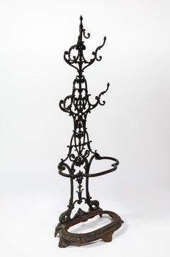 Tall Victorian Cast Iron Hall Stand (Hall Tree)
