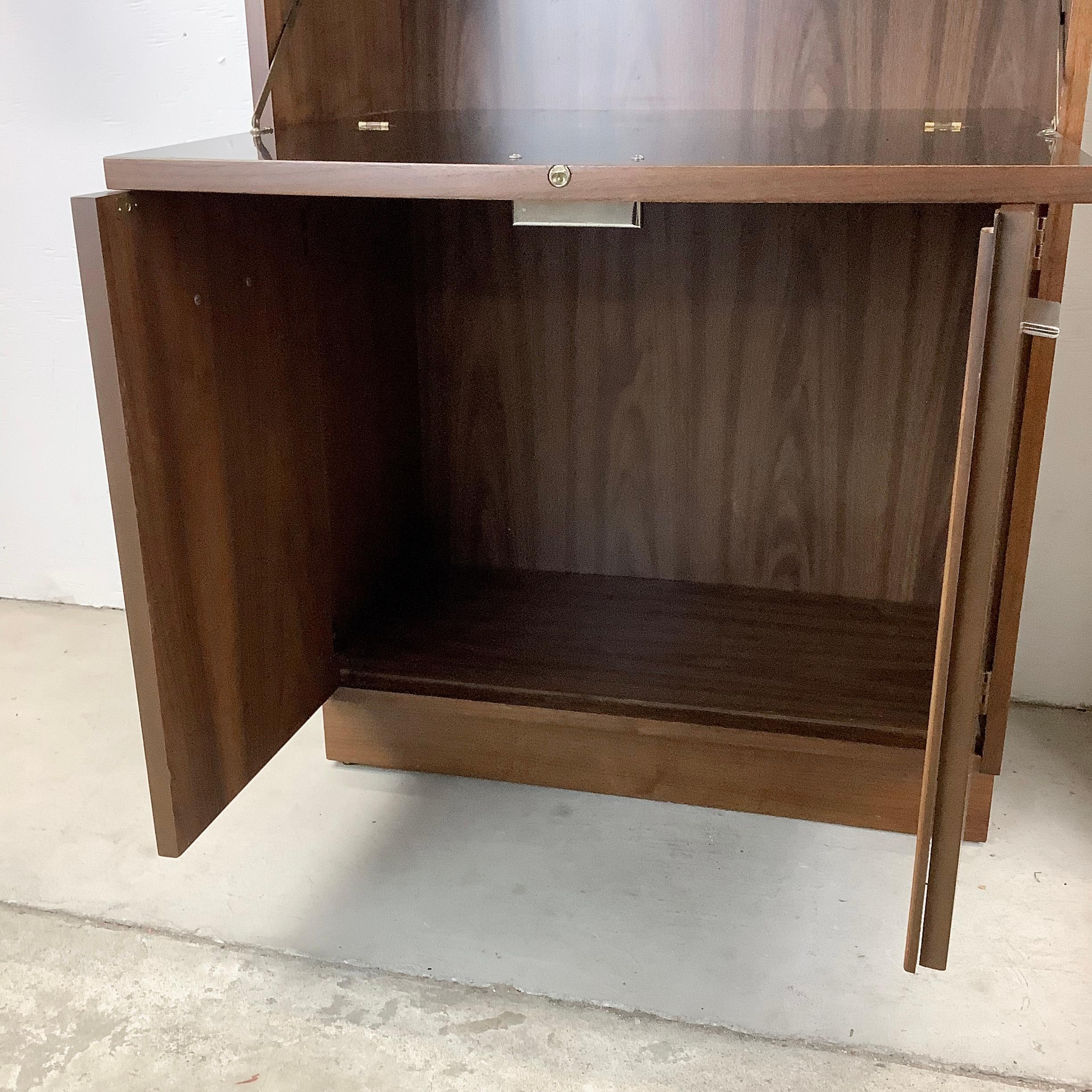 Other Tall Vintage Bookshelves With Drop Front Cabinet & Drawers For Sale