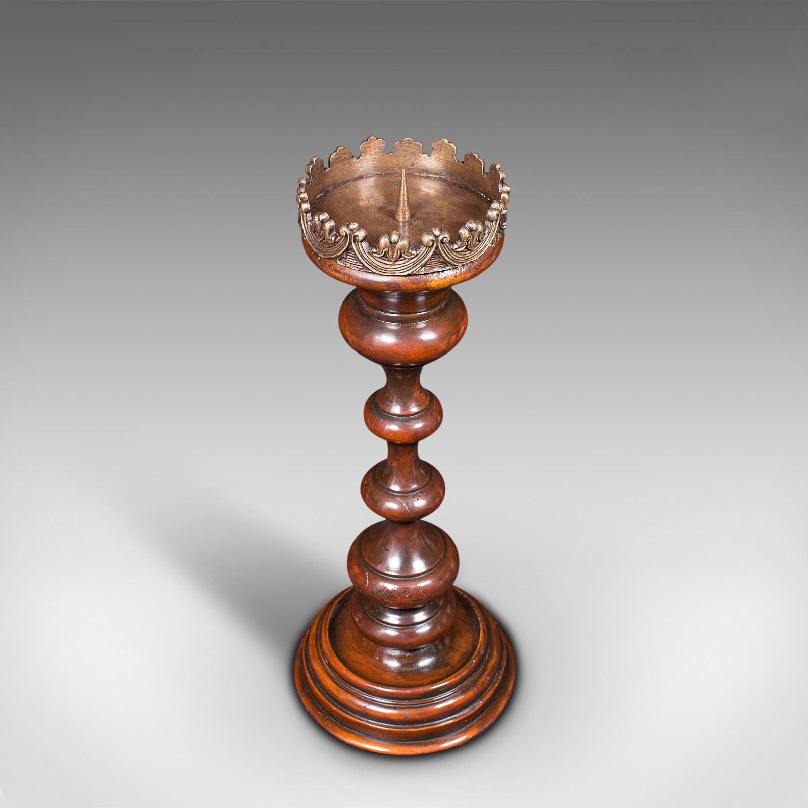 Tall Vintage Centrepiece Torchere, French, Beech, Candlestick, Ecclesiastical For Sale 2