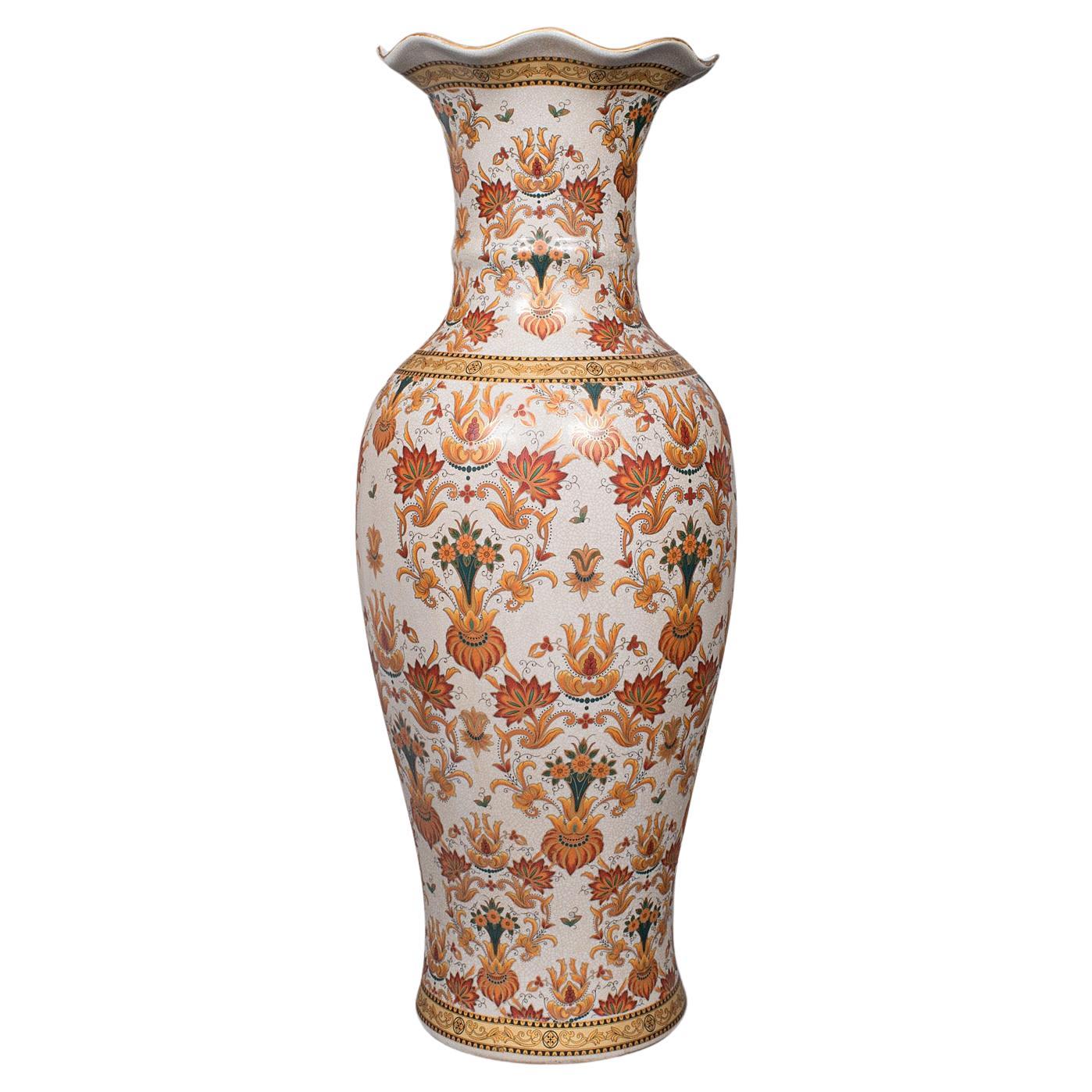 Small Vintage Flower Vase, English, Ceramic, Goblet Urn, Art Deco, circa 1940 For Sale at 1stDibs