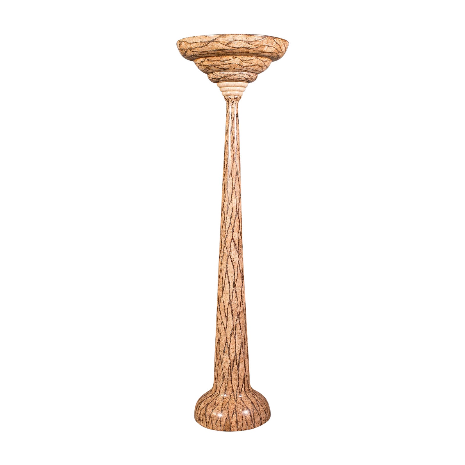 Tall Vintage Decorative Torchere, Italian, Composite, Jardiniere, Planter, 1970