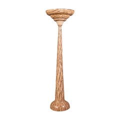 Torchere decorativa alta d'epoca, italiana, composita, jardiniere, fioriera, 1970