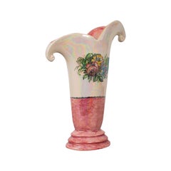 Tall Vintage Decorative Vase, English, Ceramic, Collectible, Lustre, circa 1950