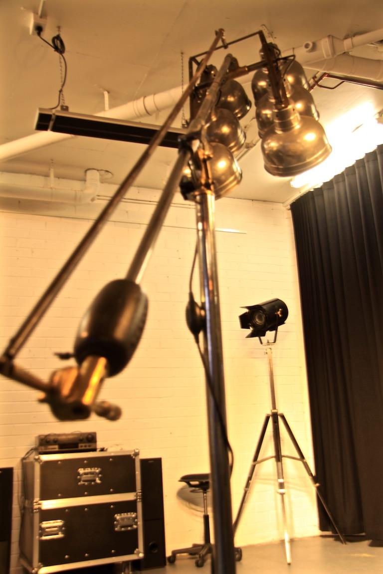 Tall Vintage Industrial Photographic Metal Floor Lamp with ...