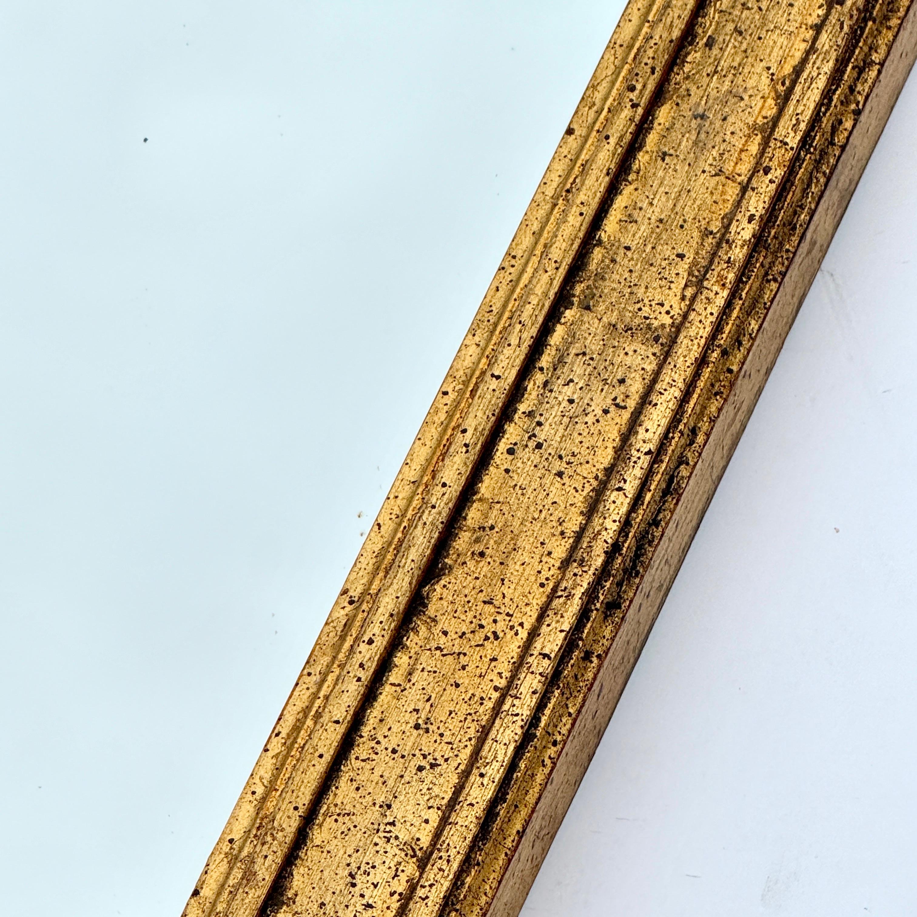Großer italienischer Gold vergoldeter Florentiner Wandspiegel im Angebot 4