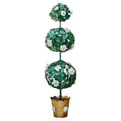 Tall Vintage Italian Tole Topiary, Mid-Century