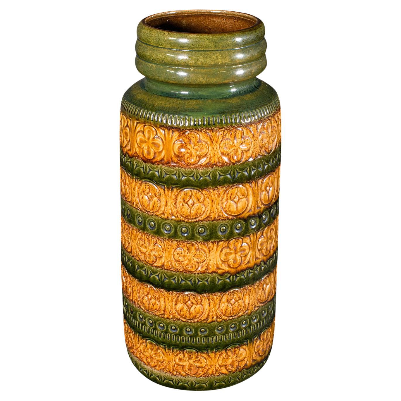 Hohe Vintage Lava Stick Stand, Deutsch, Keramik, Halle, Umbrella, große Vase, 1970 im Angebot
