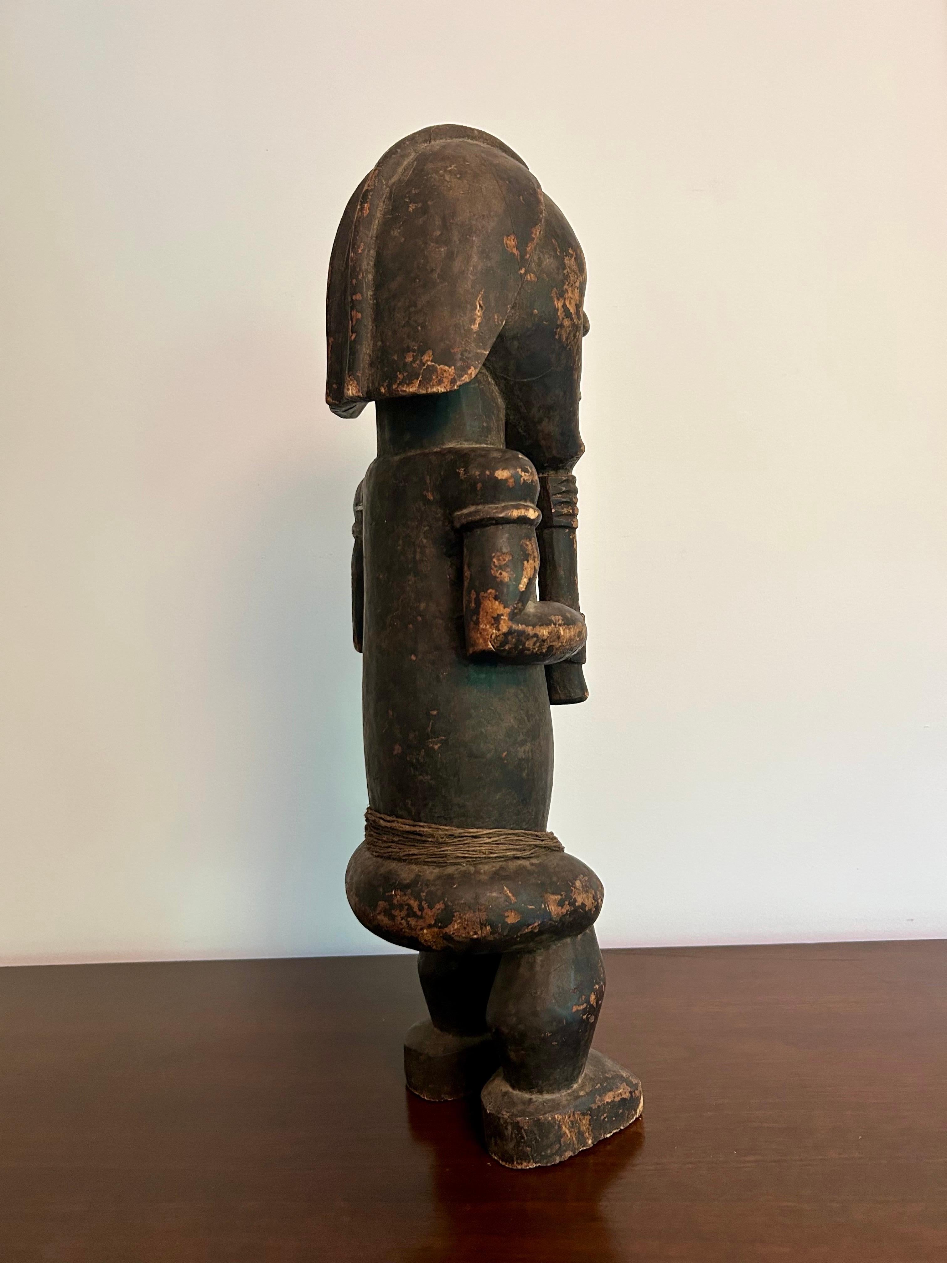 Große Vintage Luba Figur Afrikanische Kunst im Angebot 2