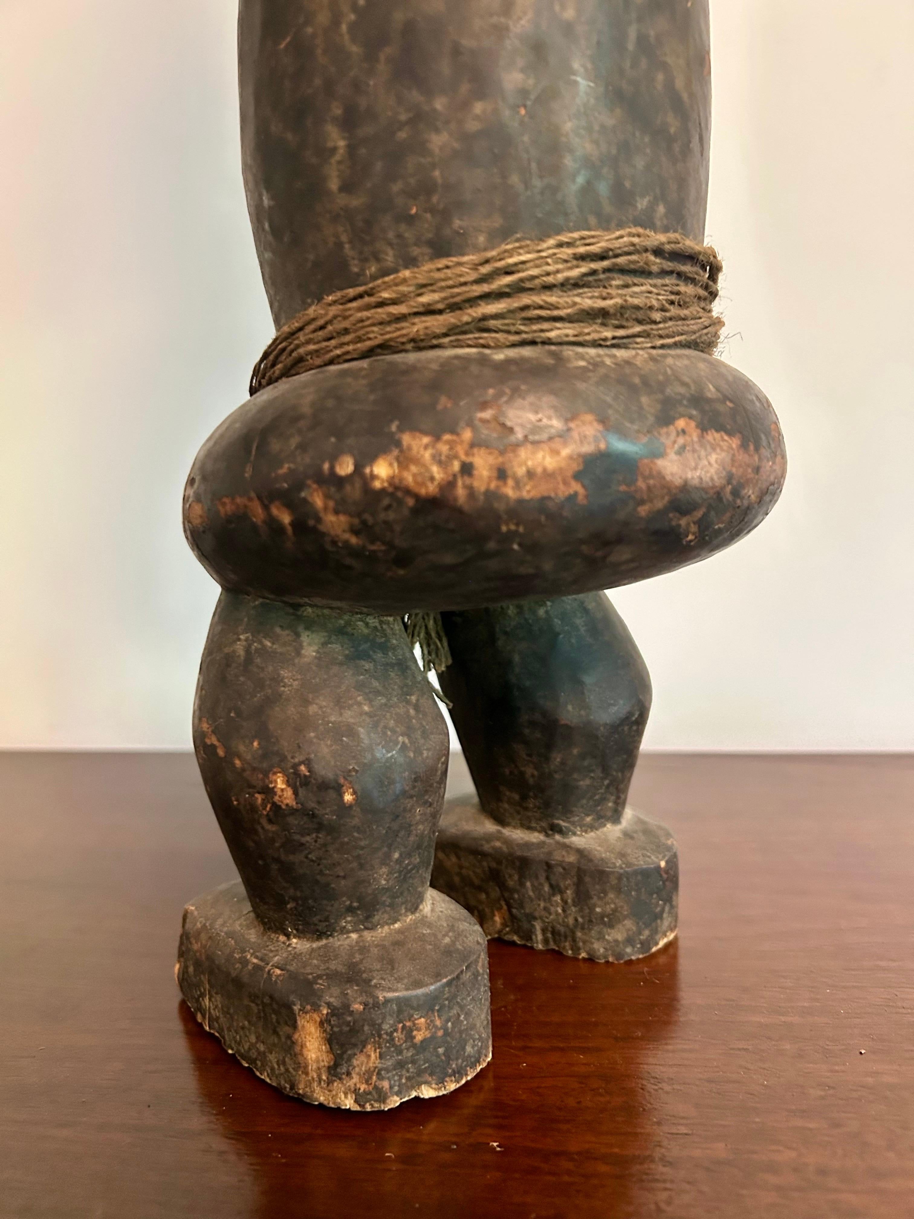 Große Vintage Luba Figur Afrikanische Kunst im Angebot 5