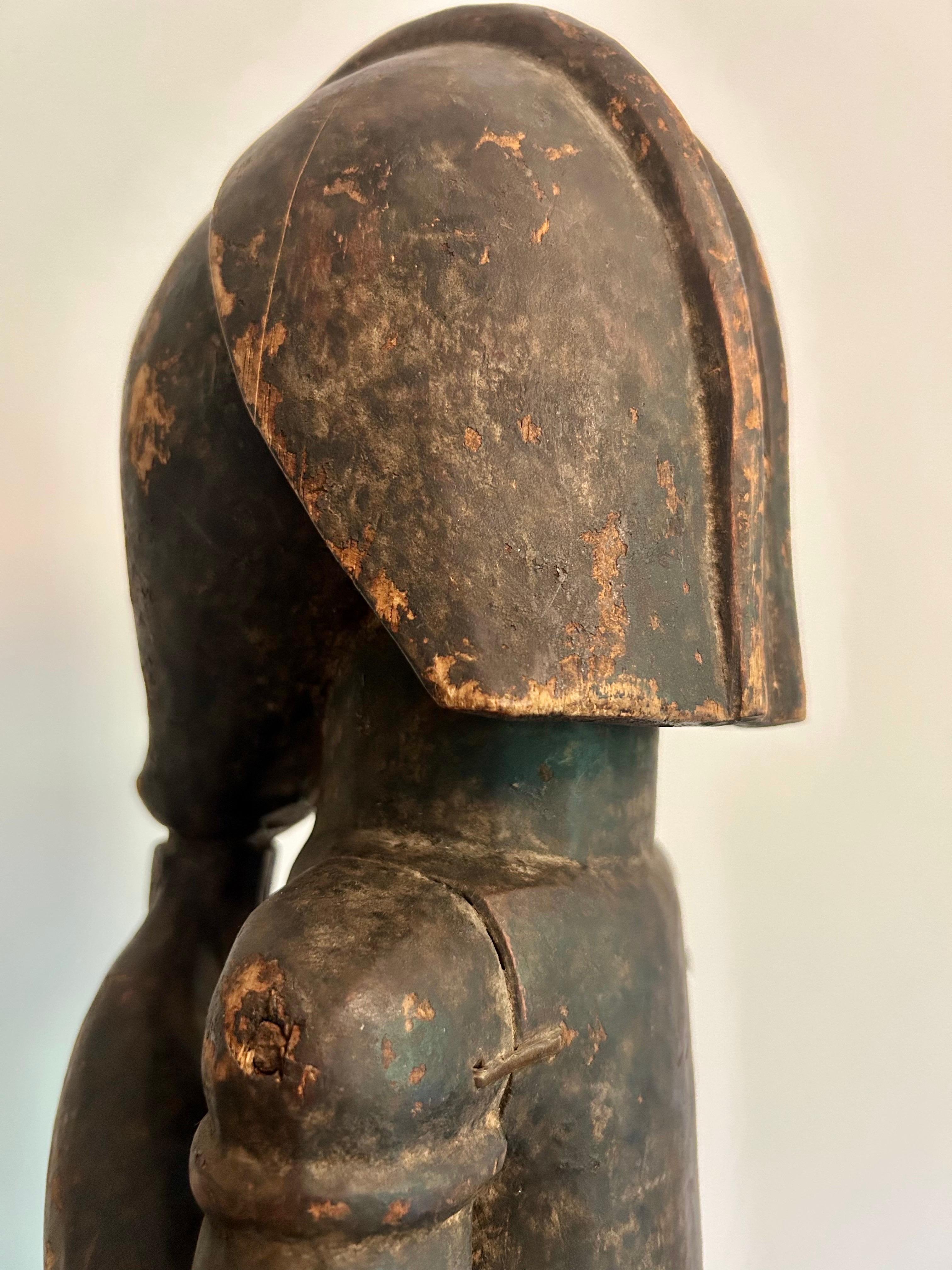 Große Vintage Luba Figur Afrikanische Kunst (Holz) im Angebot