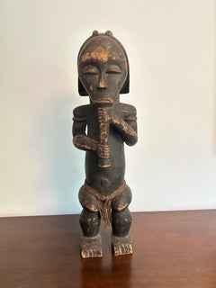 Große Vintage Luba Figur Afrikanische Kunst