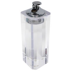 Tall Vintage Lucite Table Lighter