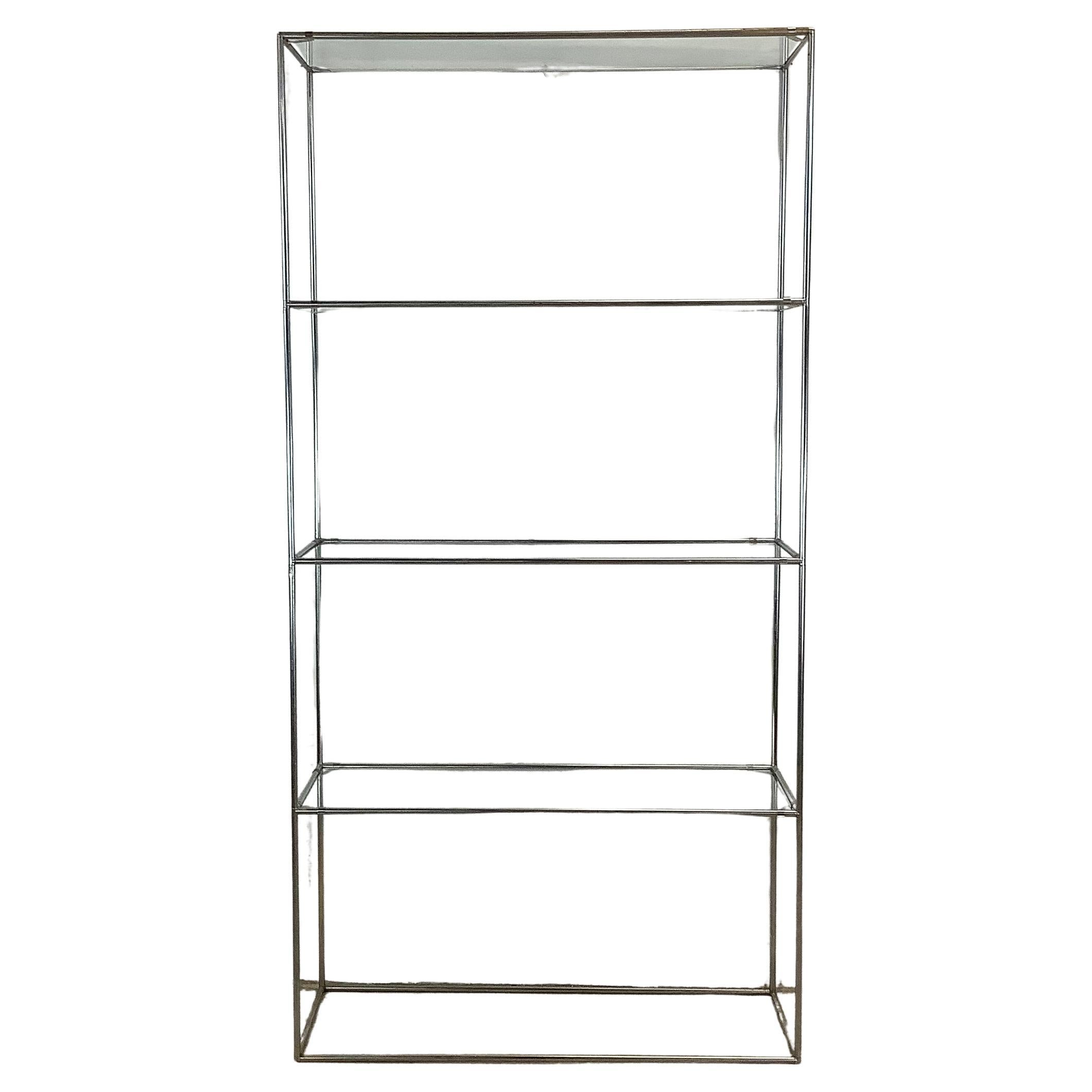 Tall Vintage Modern Etagere