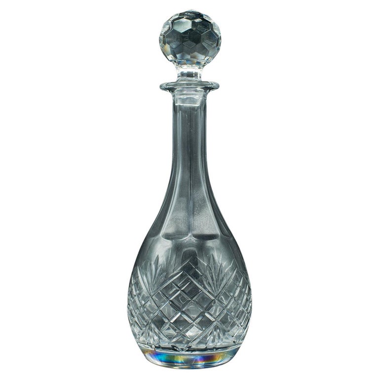 Großer VintagePortDekanter, englisch, geschliffenes Glas, Wein