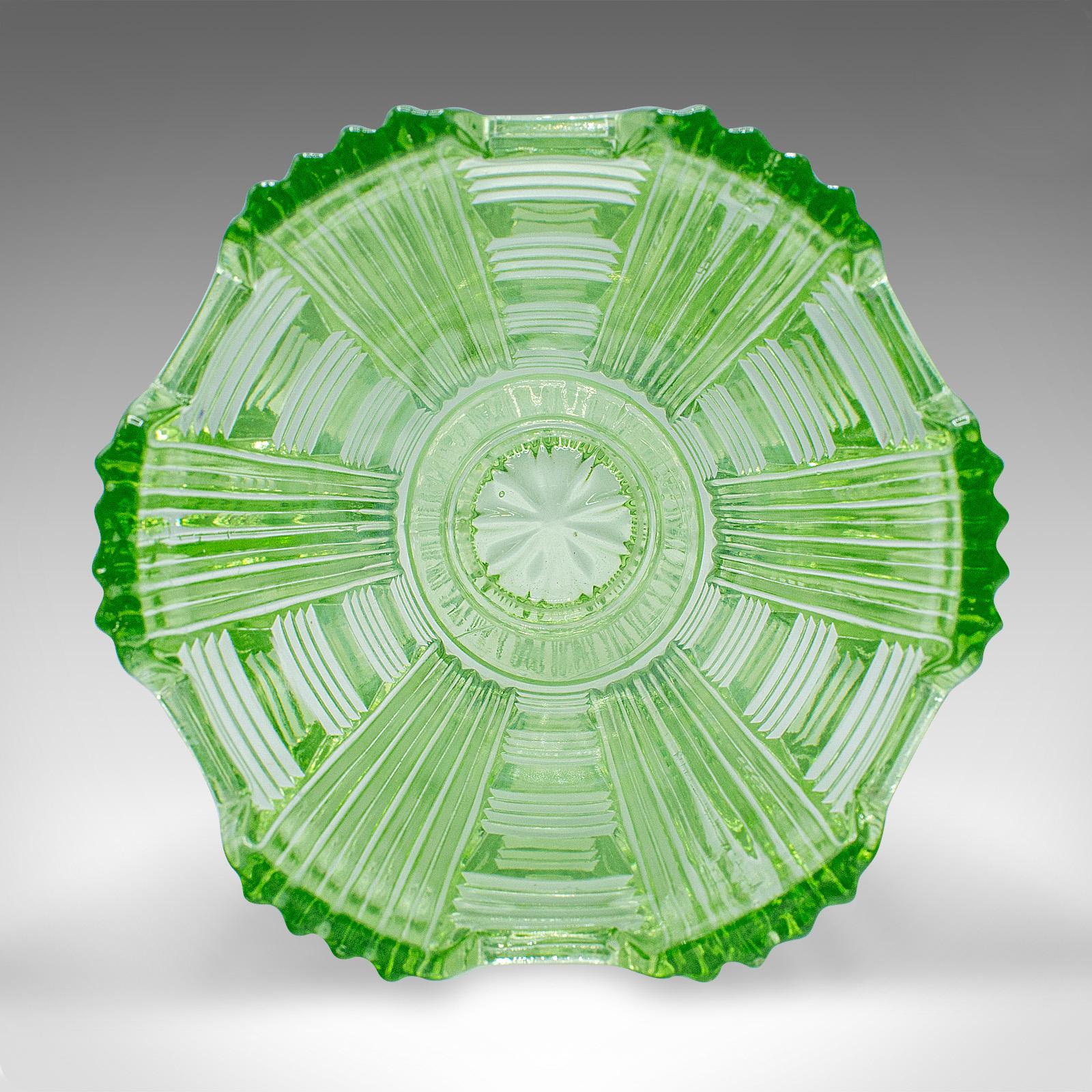 Tall Vintage Sharing Sundae Cup, English, Art Glass, Dessert Server, Circa 1930 For Sale 4
