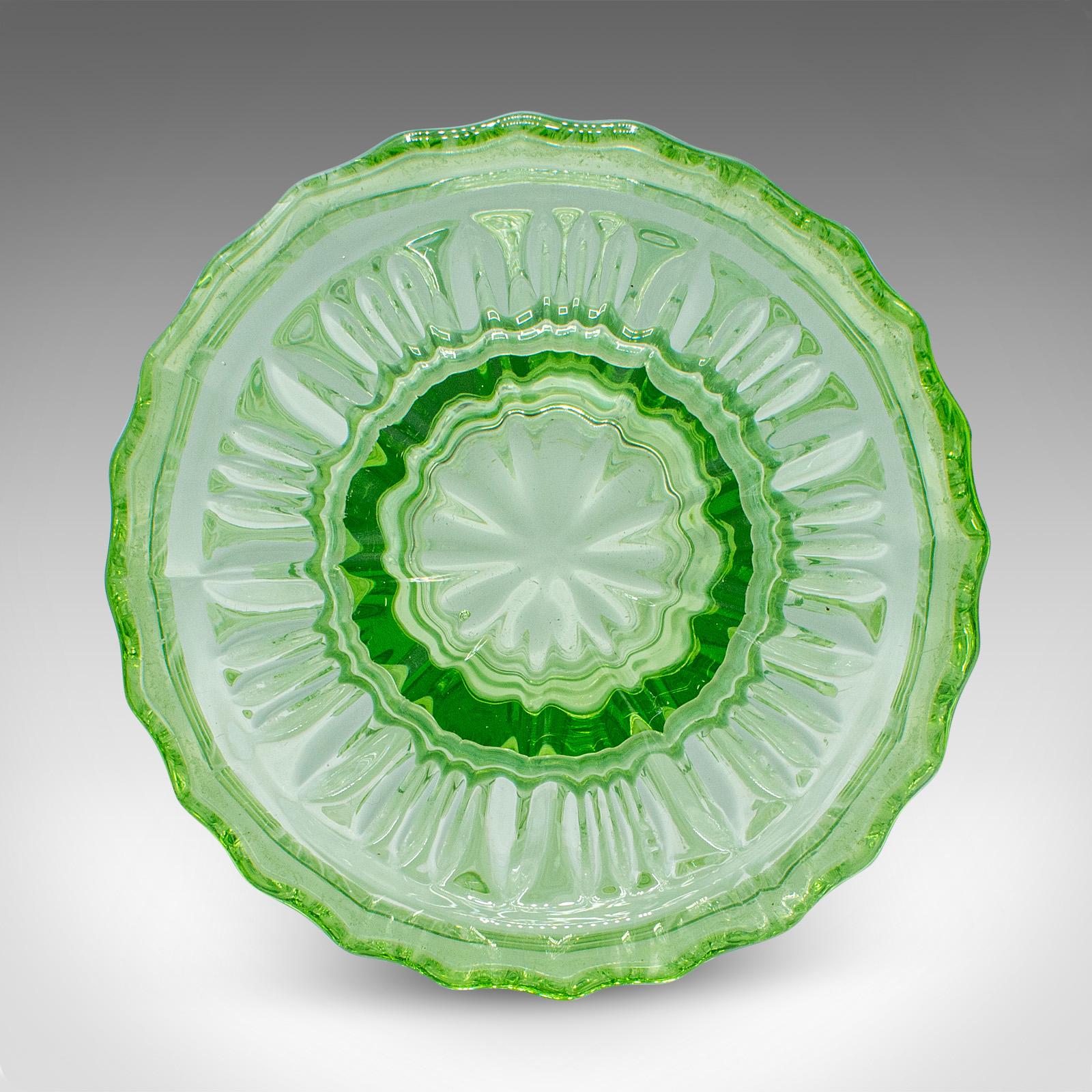 Tall Vintage Sharing Sundae Cup, English, Art Glass, Dessert Server, Circa 1930 For Sale 5