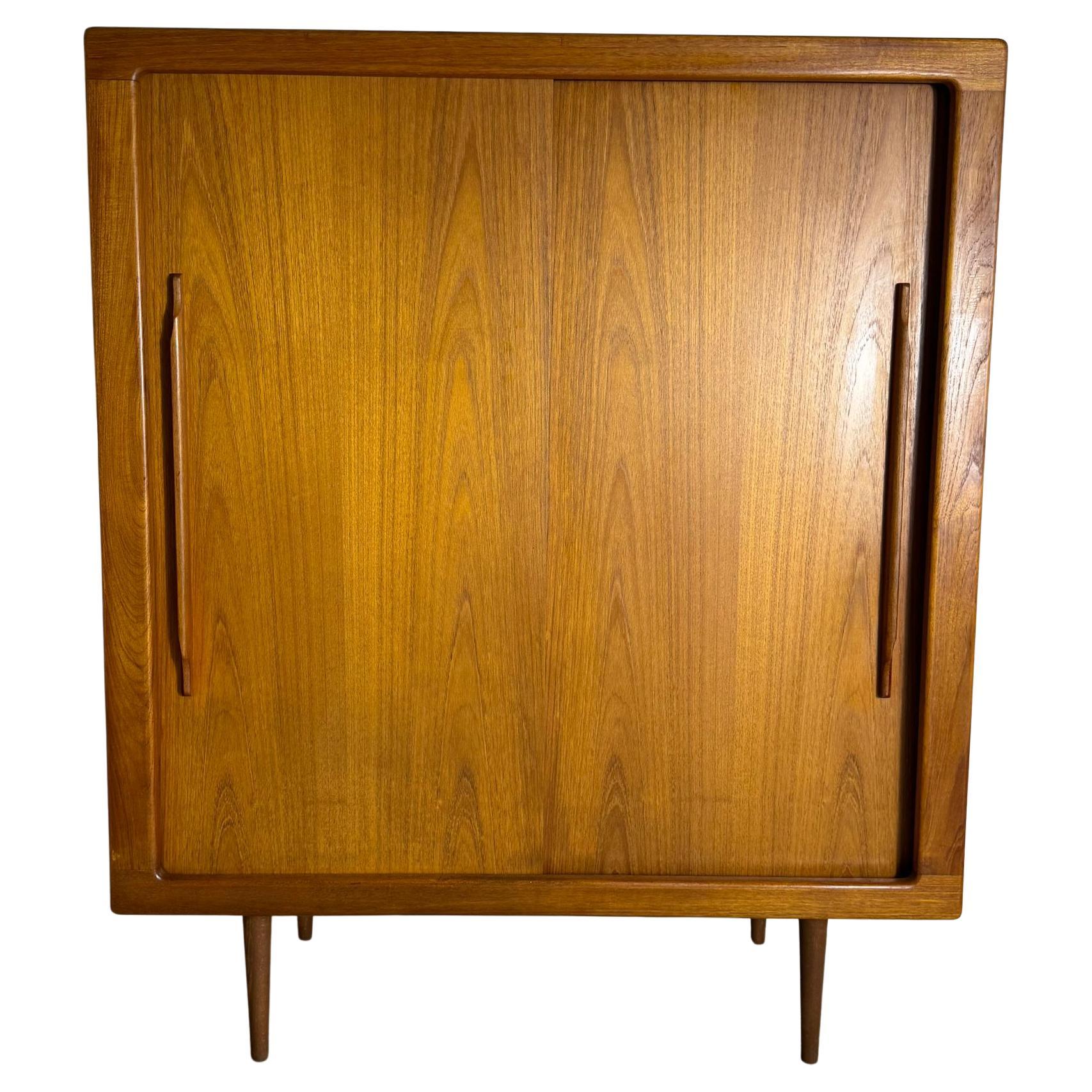 Tall vintage sideboard, Denmark 1960 For Sale