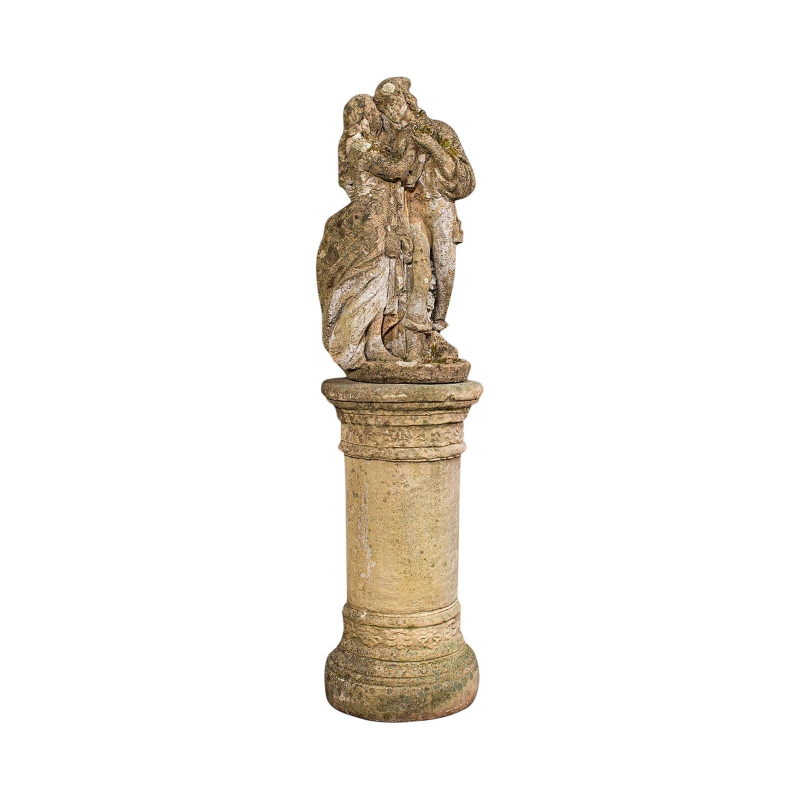 Tall Vintage Statue, English, Reconstituted Stone, Sculpture, Romantic, C.1950