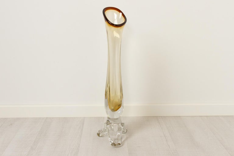 Tall Vintage Swedish Glass Vase, Mid20th Century For Sale at 1stDibs tall vintage vase, tall