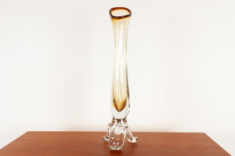 Tall Vintage Swedish Glass Vase, Mid20th Century For Sale at 1stDibs tall vintage vase, tall