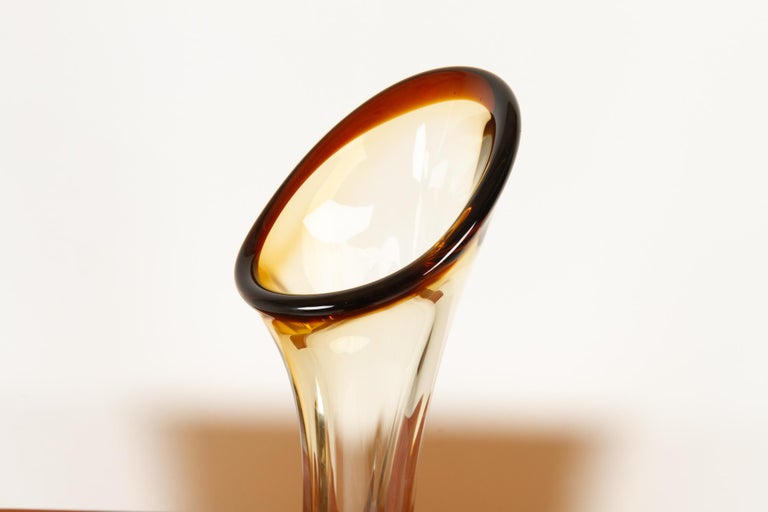 Tall Vintage Swedish Glass Vase, Mid20th Century For Sale at 1stDibs tall vintage vase, tall