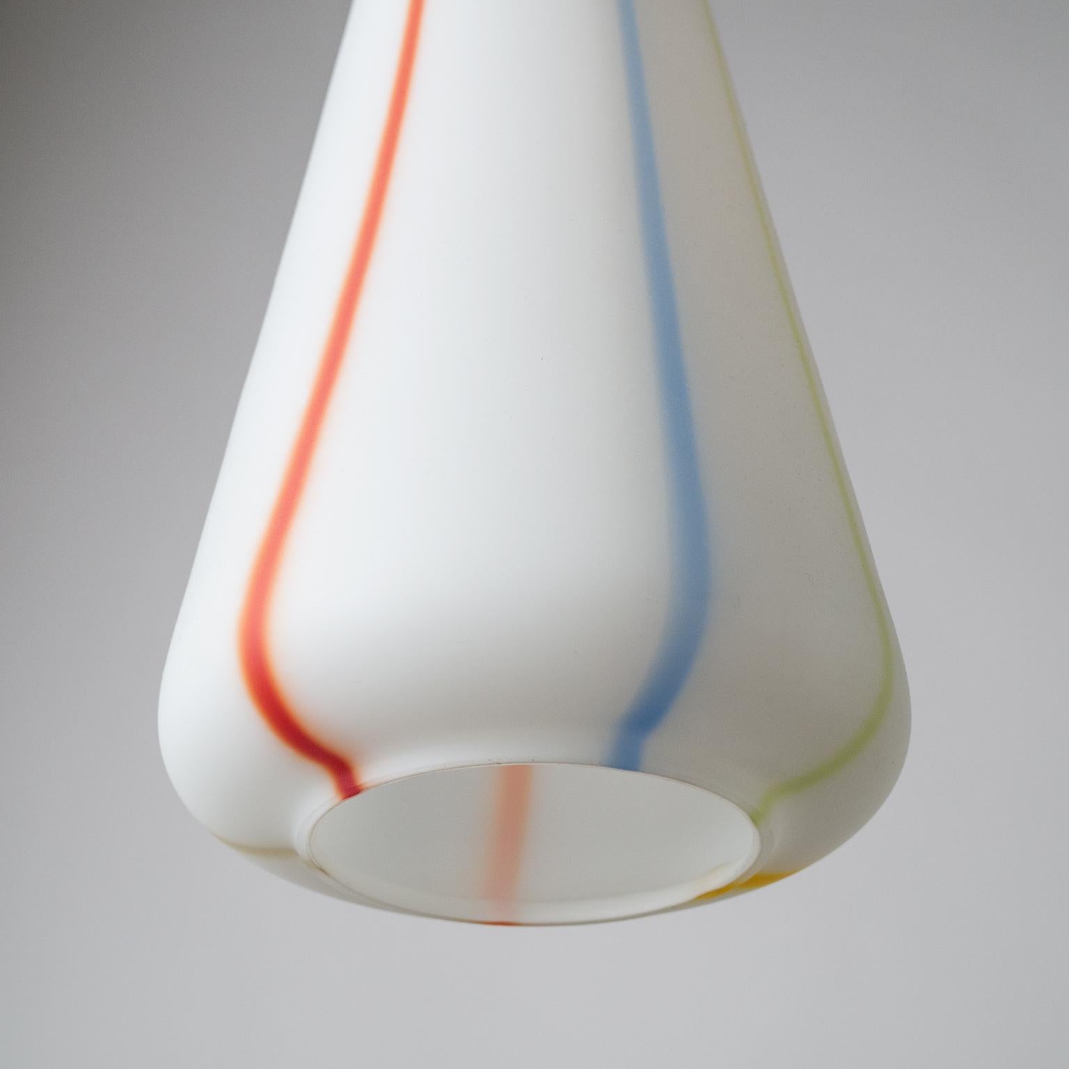 Tall Vistosi Ceiling Light, 1960s In Good Condition For Sale In Vienna, AT