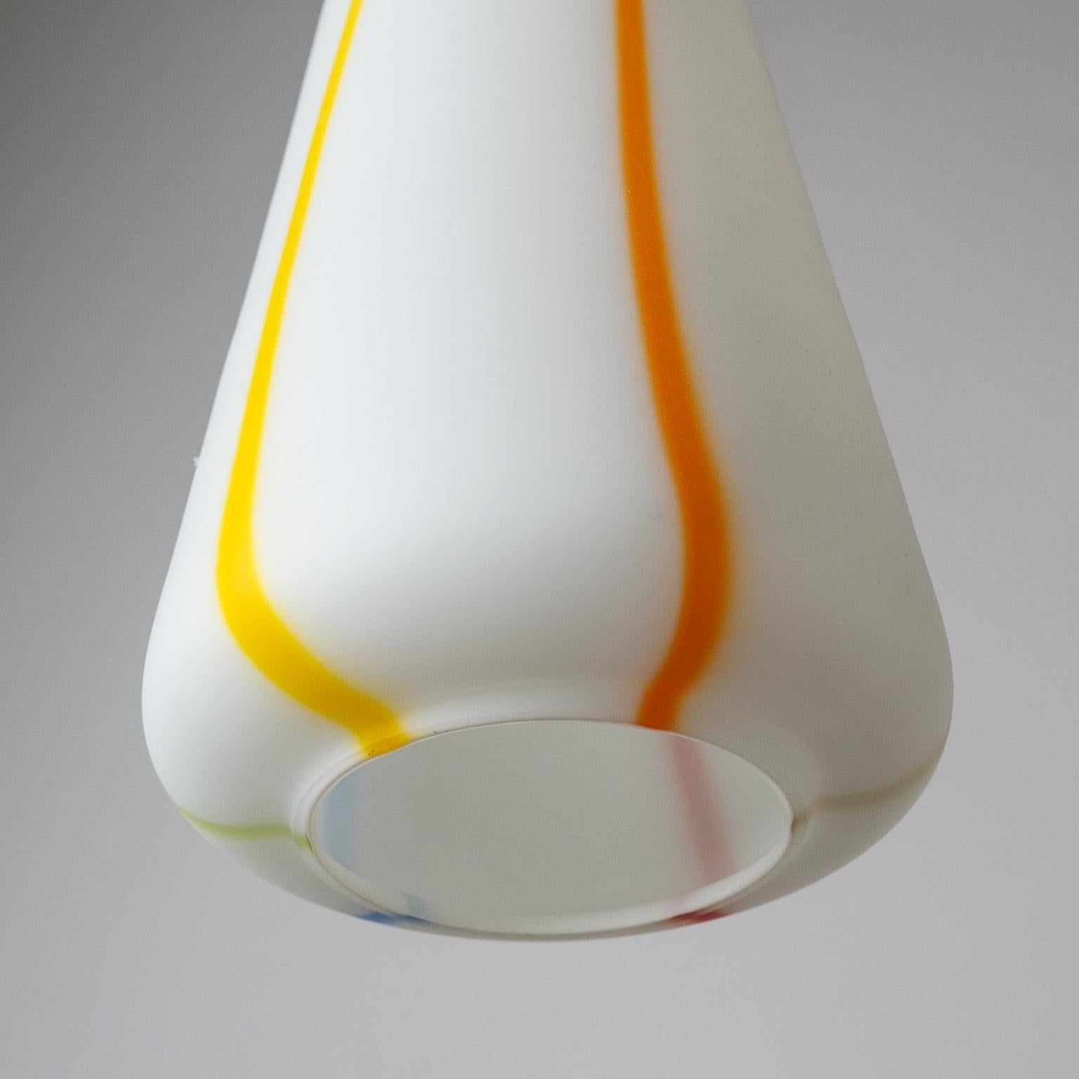 Mid-20th Century Tall Vistosi Ceiling Light, 1960s For Sale