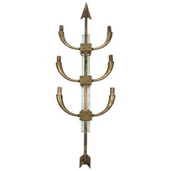 Tall Wall Light Attributed to Gio Ponti
