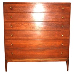 Tall Walnut Dresser by the R-Way Furniture Company