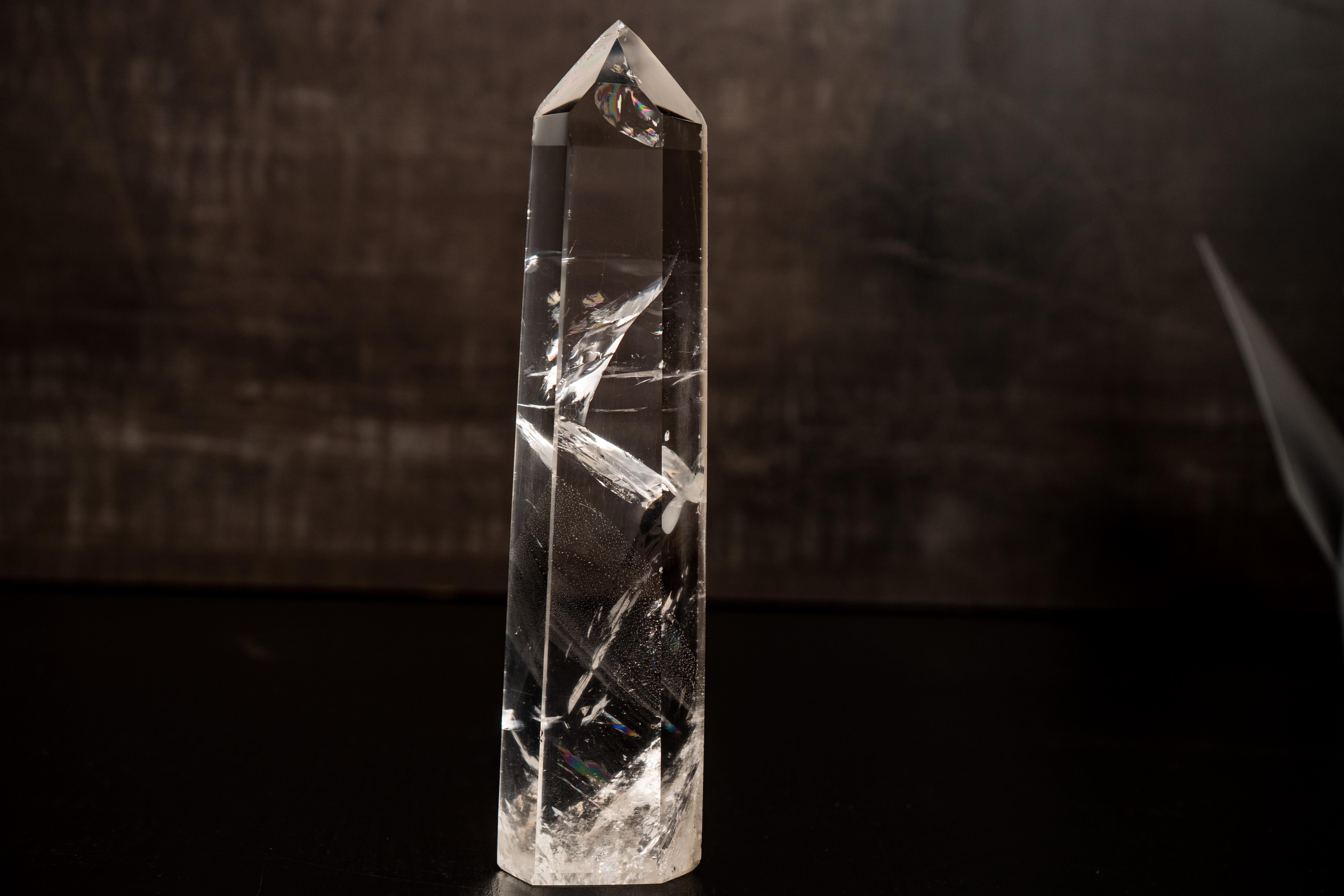 Tall, High-Grade Real Lemurian Crystal Obelisk from Diamantina, Brazil

▫️ Description

With beautiful aesthetics and perfect crystallization, this is a very special real Lemurian point from the famous Diamantina, Brazil—an area once famed for