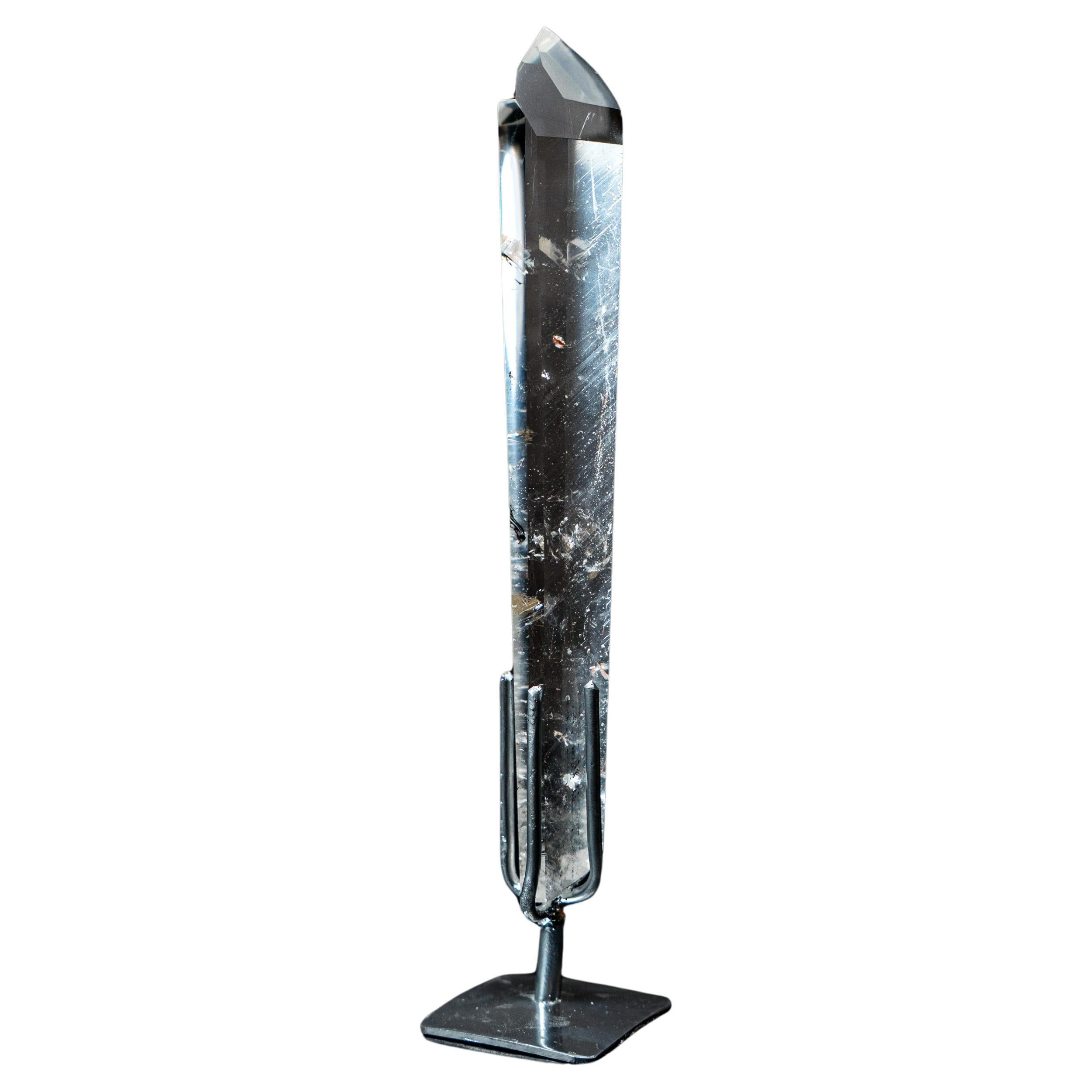 Tall Water-Clear Lemurian Quartz Obelisk Point from Diamantina