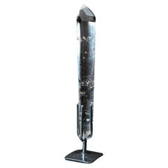 Tall Water-Clear Lemurian Quartz Obelisk Point from Diamantina