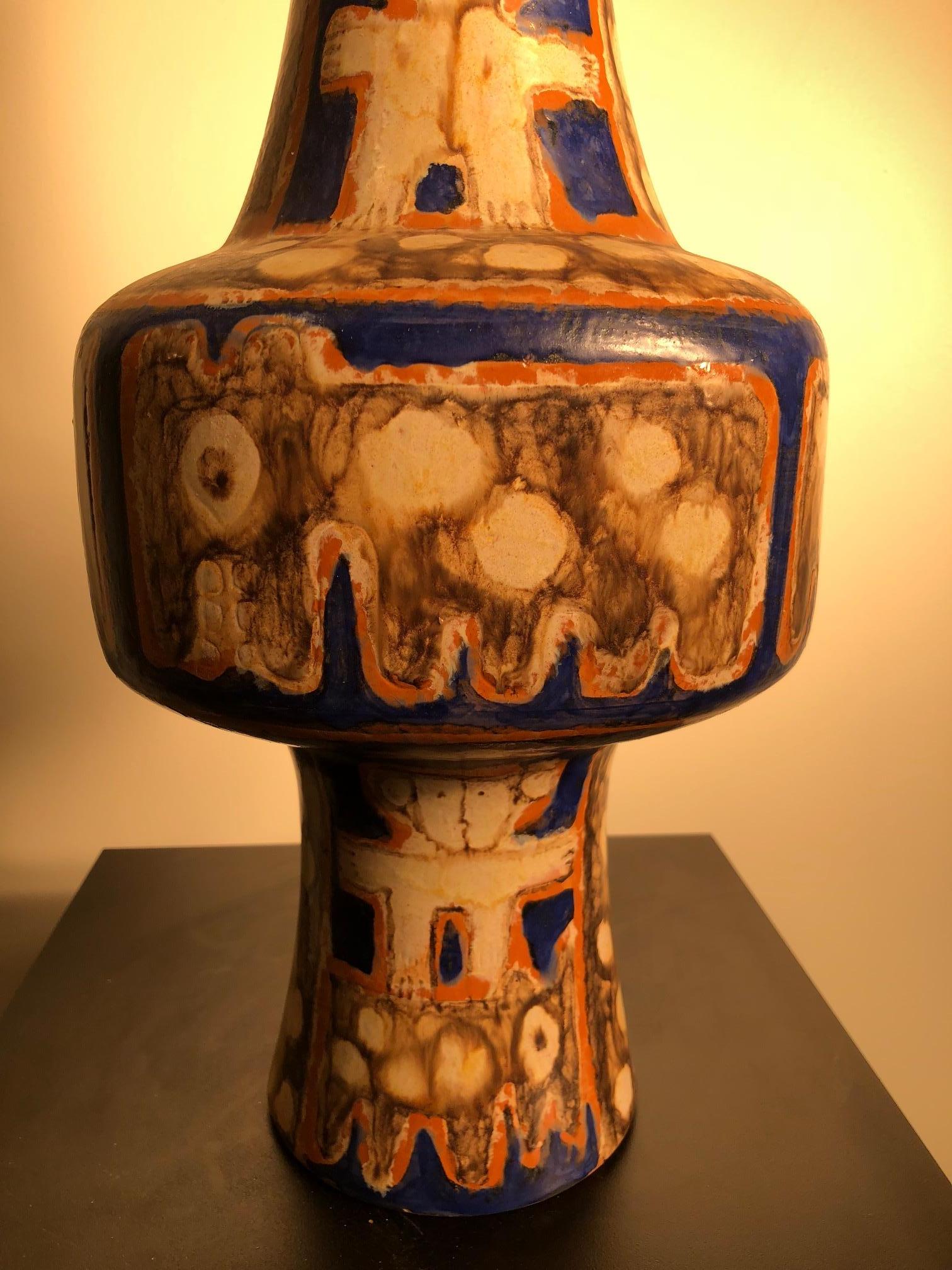 20th Century Whimsical  Vase Lamp Teddy Bear Eva Fritz-Lindner