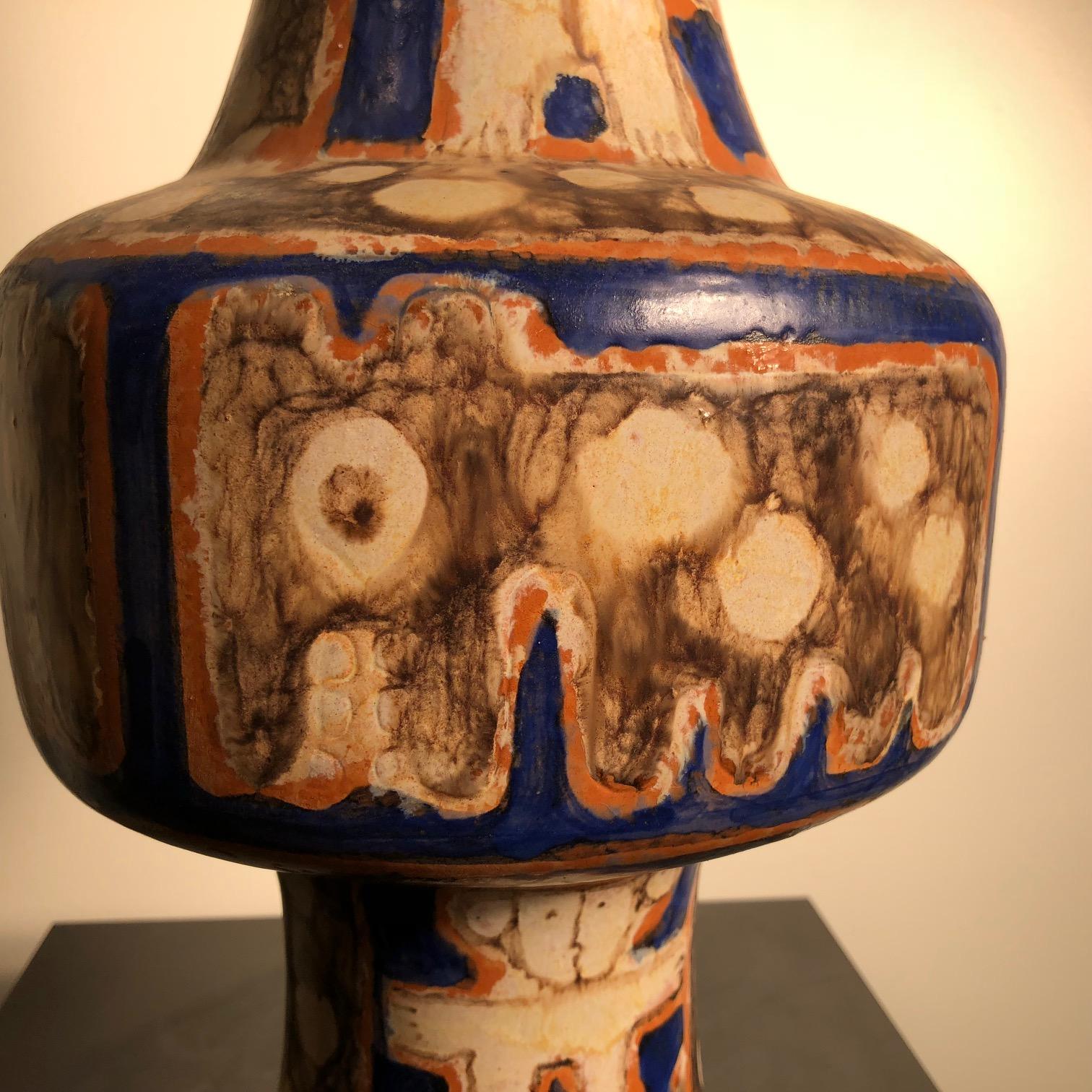 Ceramic Whimsical  Vase Lamp Teddy Bear Eva Fritz-Lindner