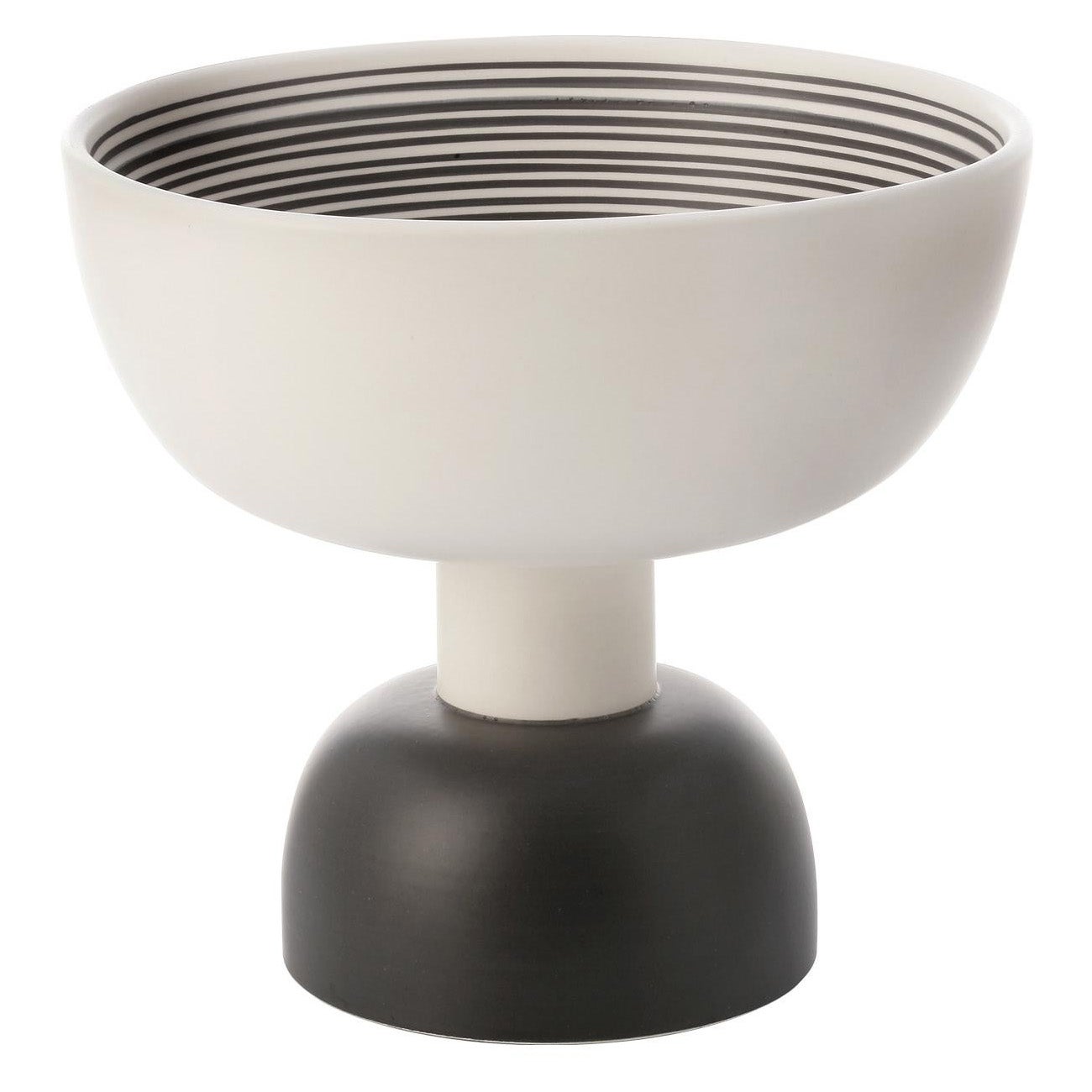 Centre de table blanc et noir d'Ettore Sottsass